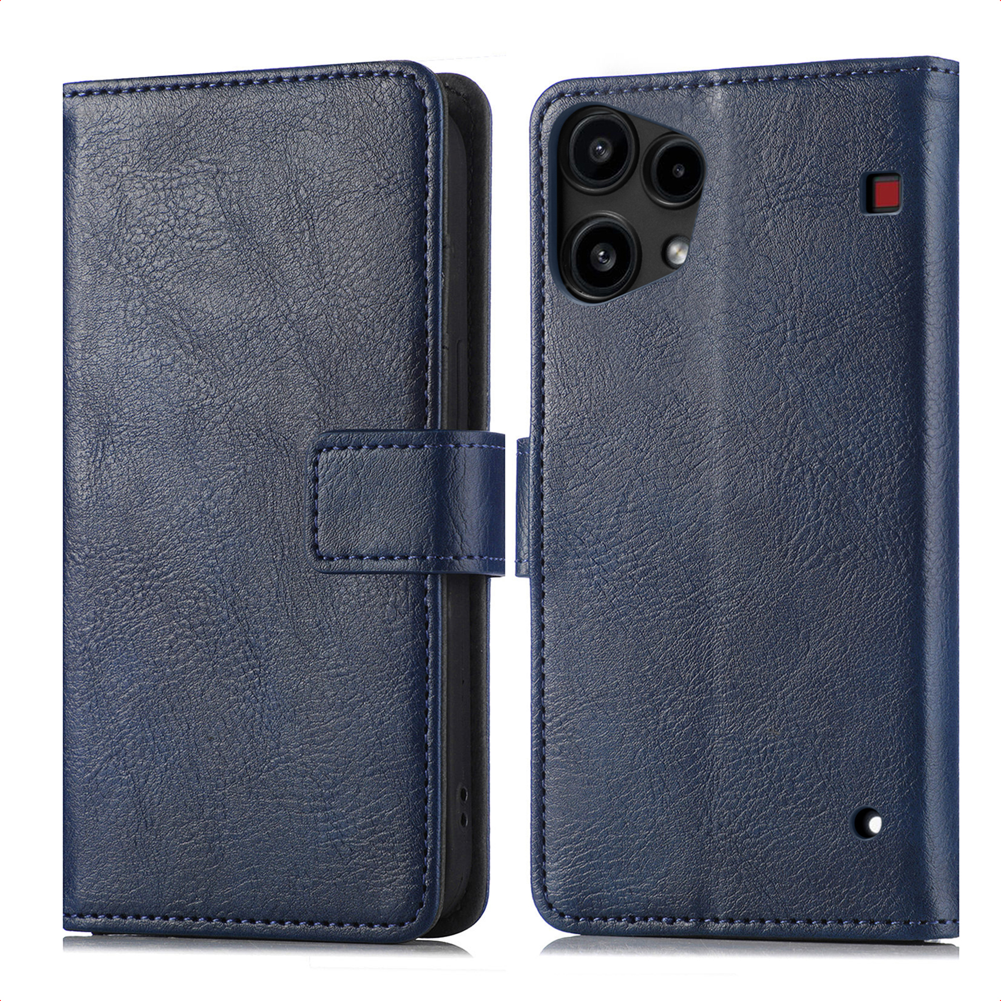 imoshion Luxuriöse Klapphülle für das Nothing Phone (3a) Lite - Dunkelblau