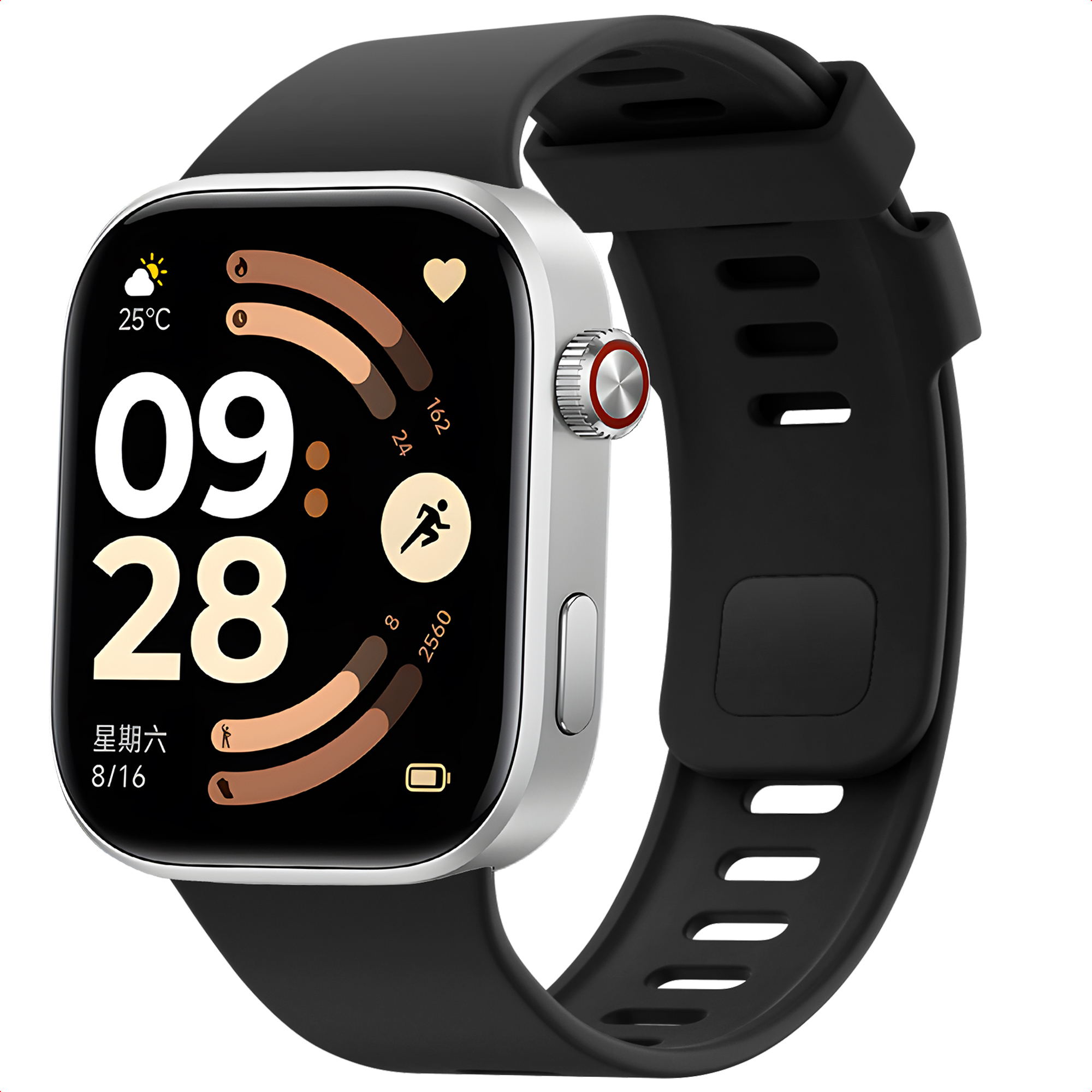 imoshion Silikonband für  Xiaomi Smart Band 10 Pro / 9 Pro / 8 Pro / Redmi Watch 6 / 5 / 4 - Schwarz