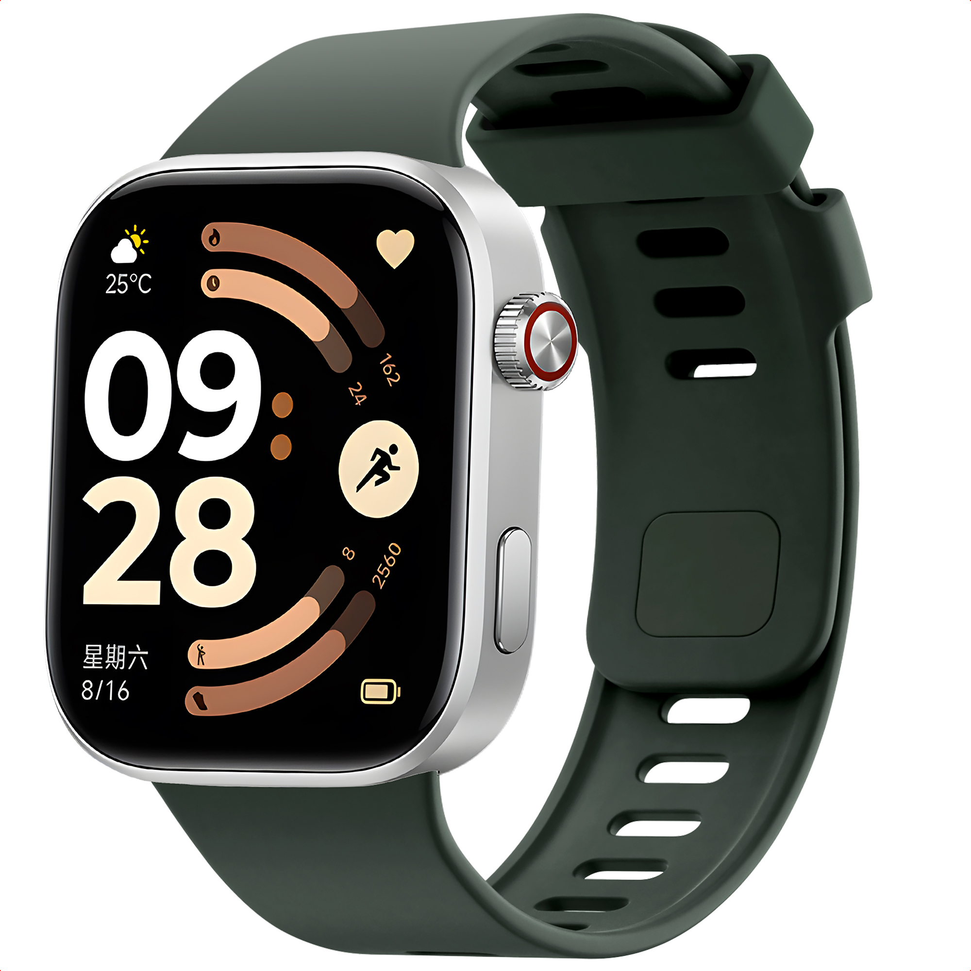 imoshion Silikonband für Xiaomi Smart Band 10 Pro / 9 Pro / 8 Pro / Redmi Watch 6 / 5 / 4 - Dunkelgrün