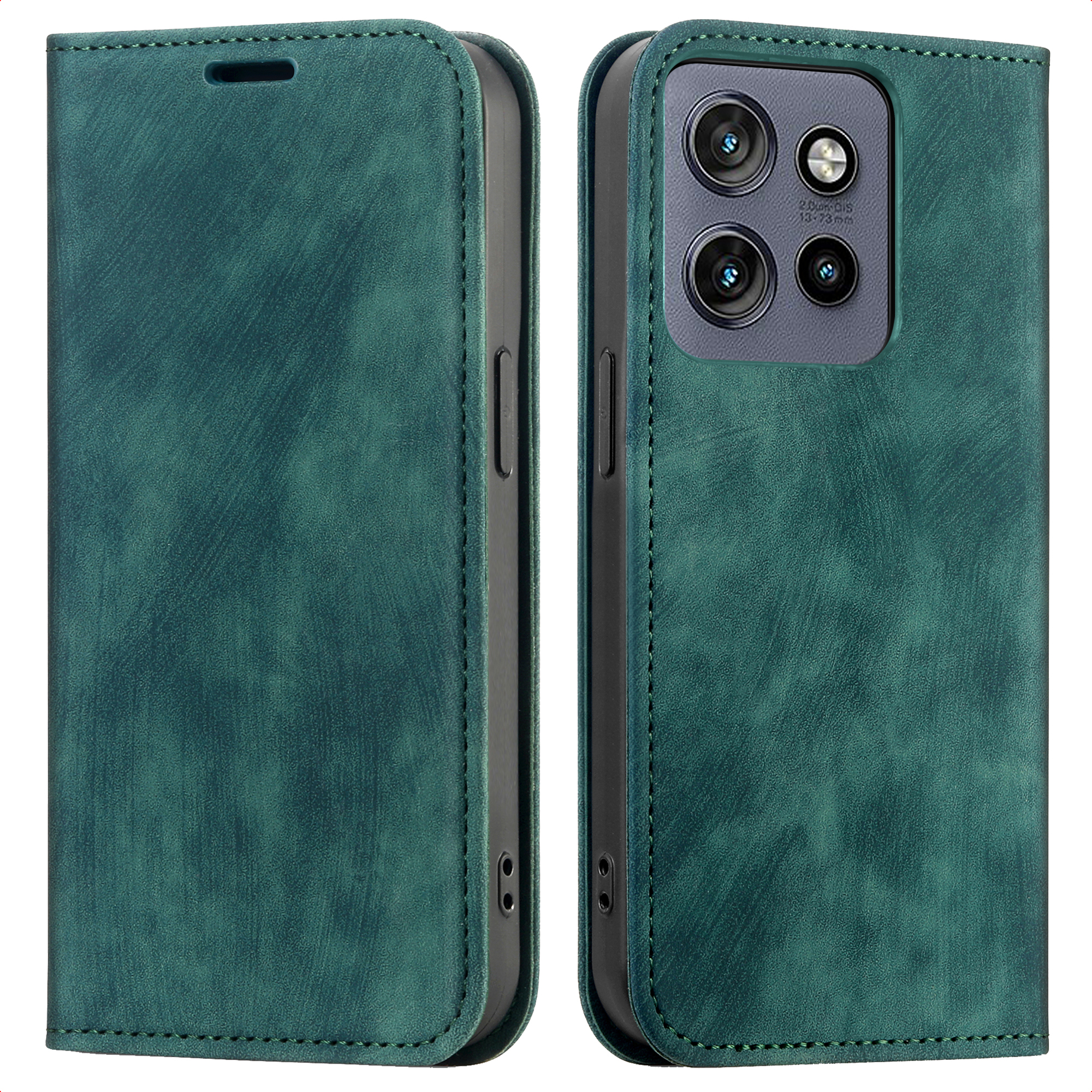 imoshion Slim Klapphülle für das Motorola Thinkphone 25 / Edge 50 Neo / Edge 60 Neo - Grün