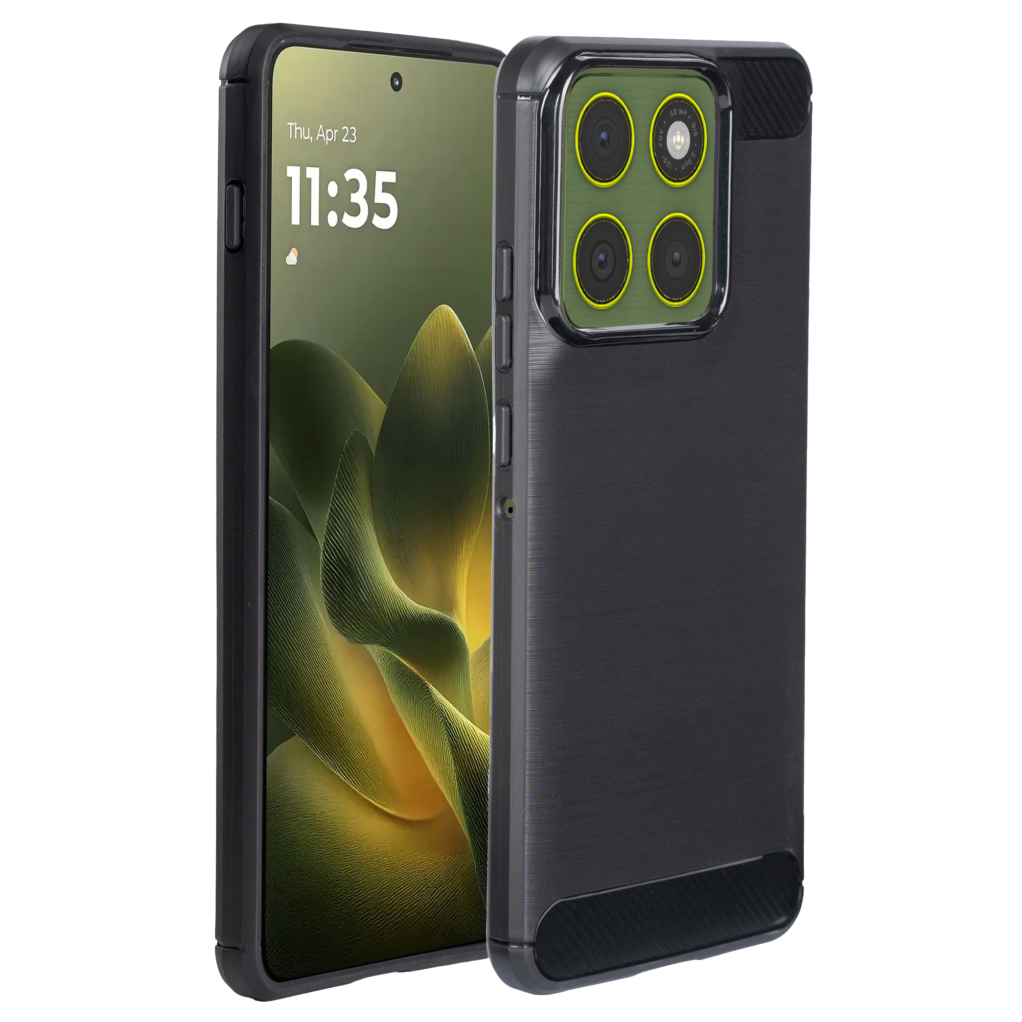 imoshion Brushed Back Cover für das Motorola Edge 70 - Schwarz