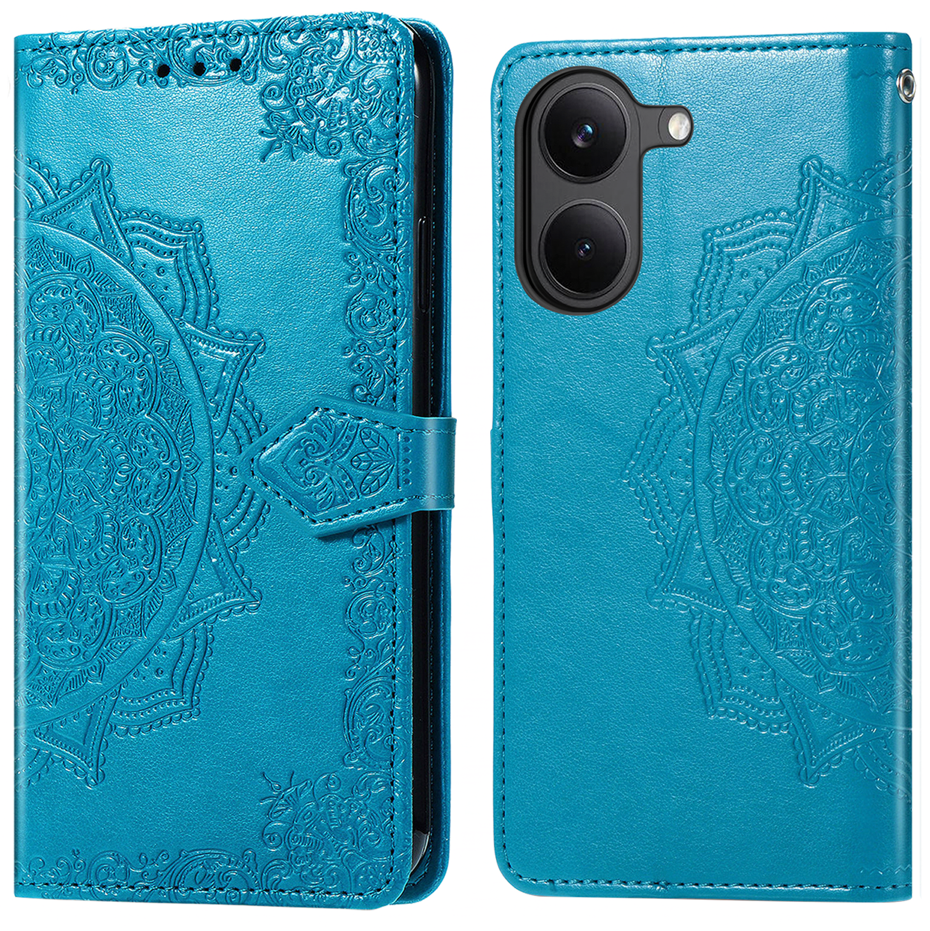 imoshion Mandala Klapphülle für das Xiaomi Poco X8 Pro - Türkis