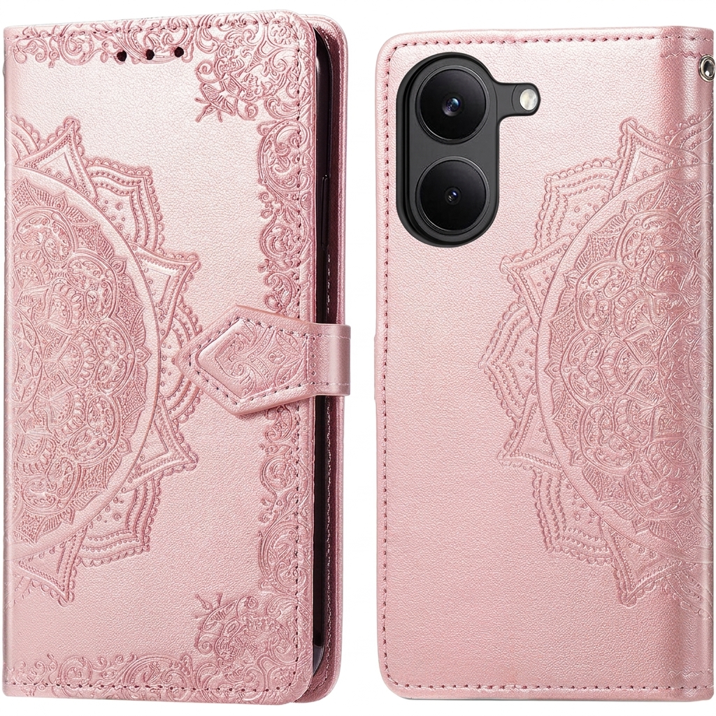 imoshion Mandala Klapphülle für das Xiaomi Poco X8 Pro - Rose Gold
