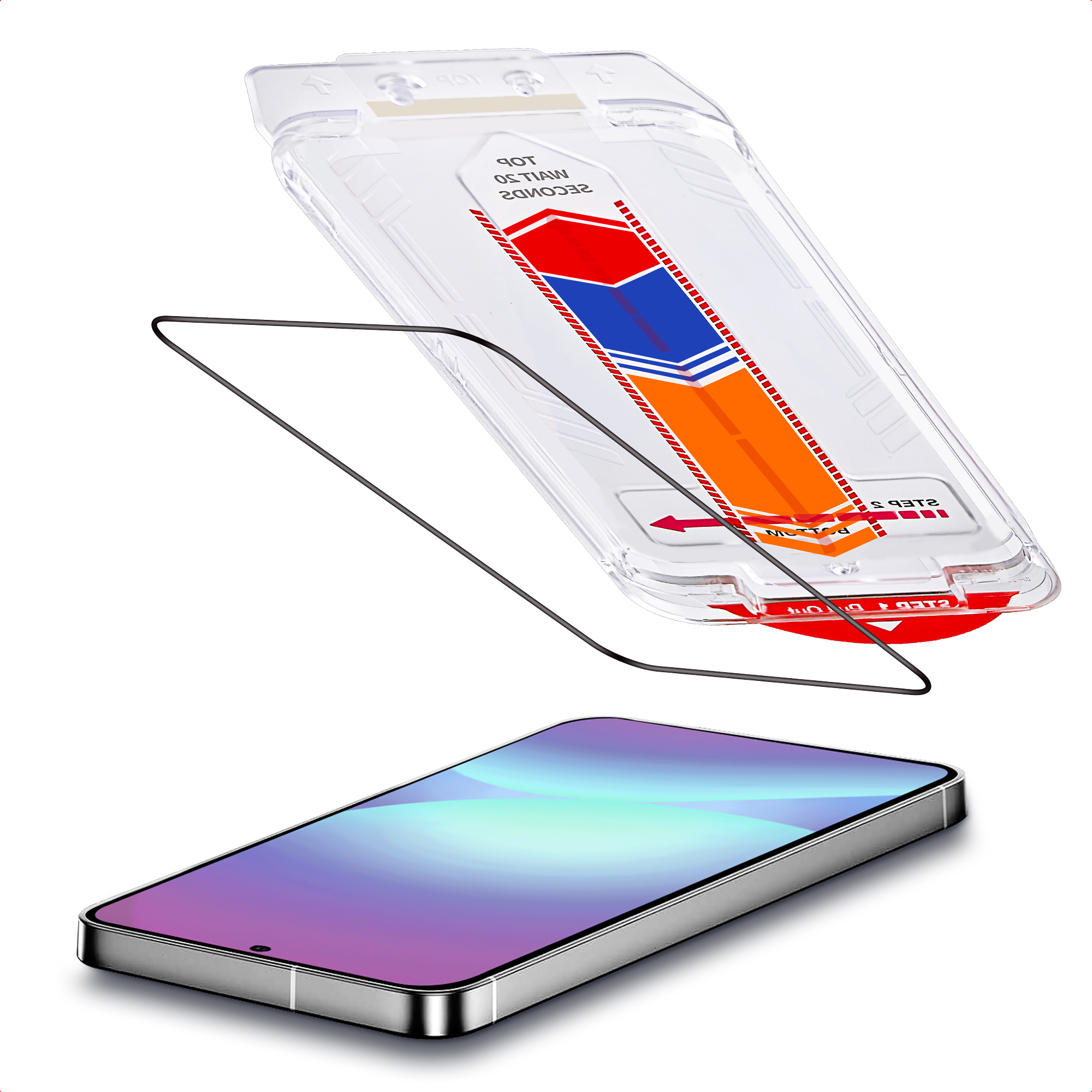 Accezz Gehärteter Glas-Schutz + Applikator für das Samsung Galaxy A57 (5G)