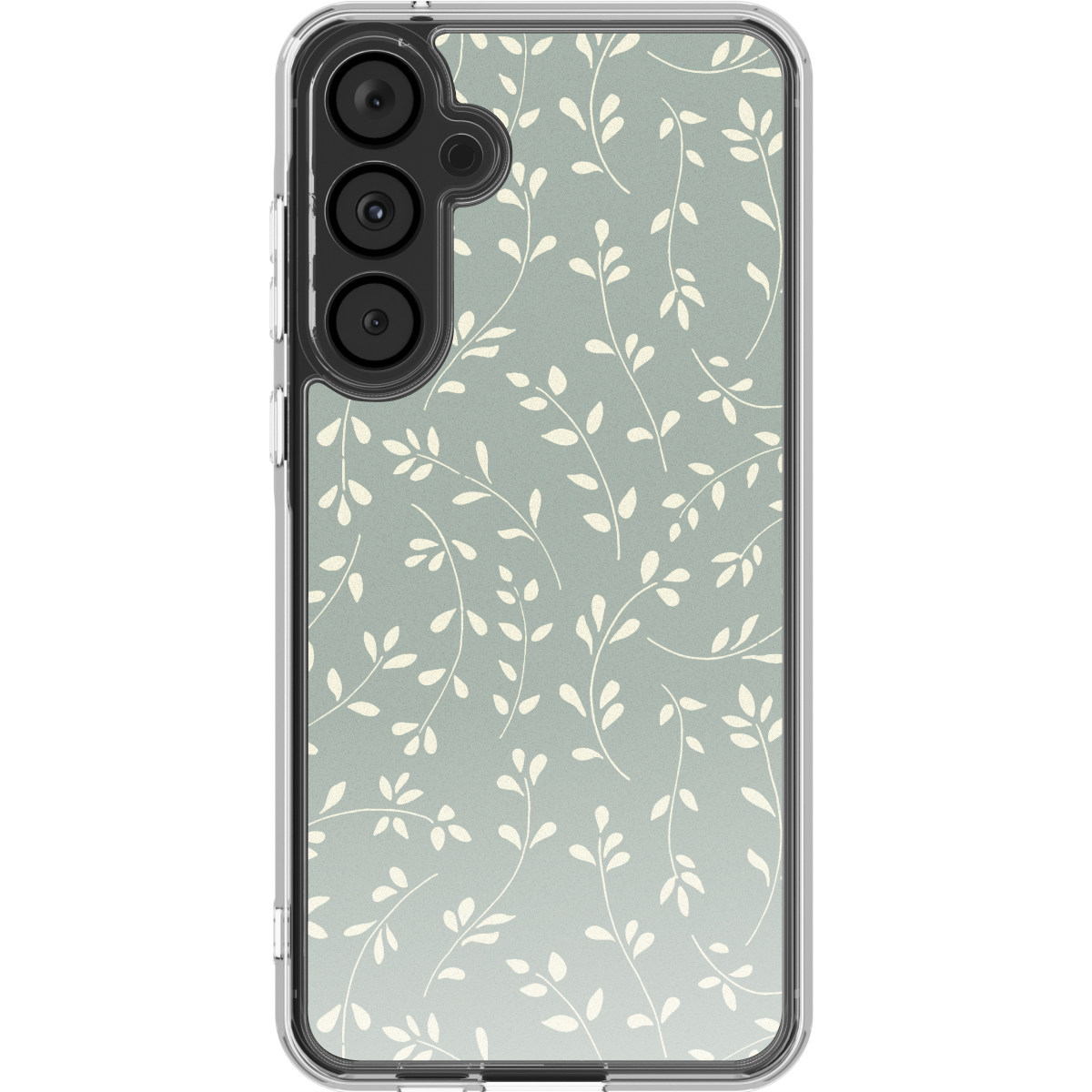 imoshion Design Hülle für das Samsung Galaxy A37 (5G) - Smoke Green Flowers