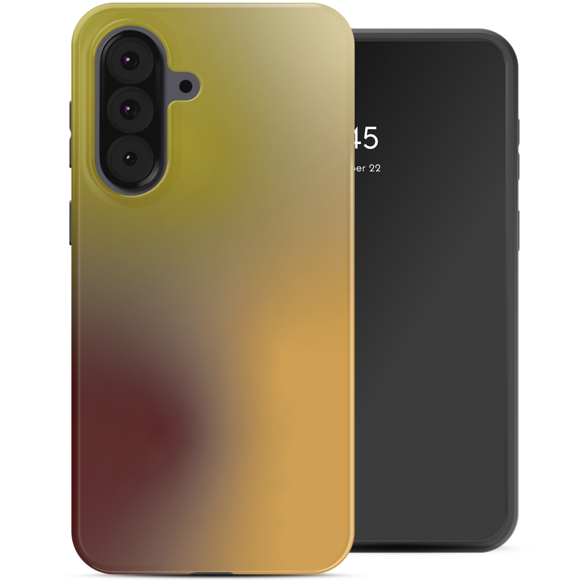 Selencia Vivid Back Cover für das Samsung Galaxy A37 (5G) - Gradient Olive Dust