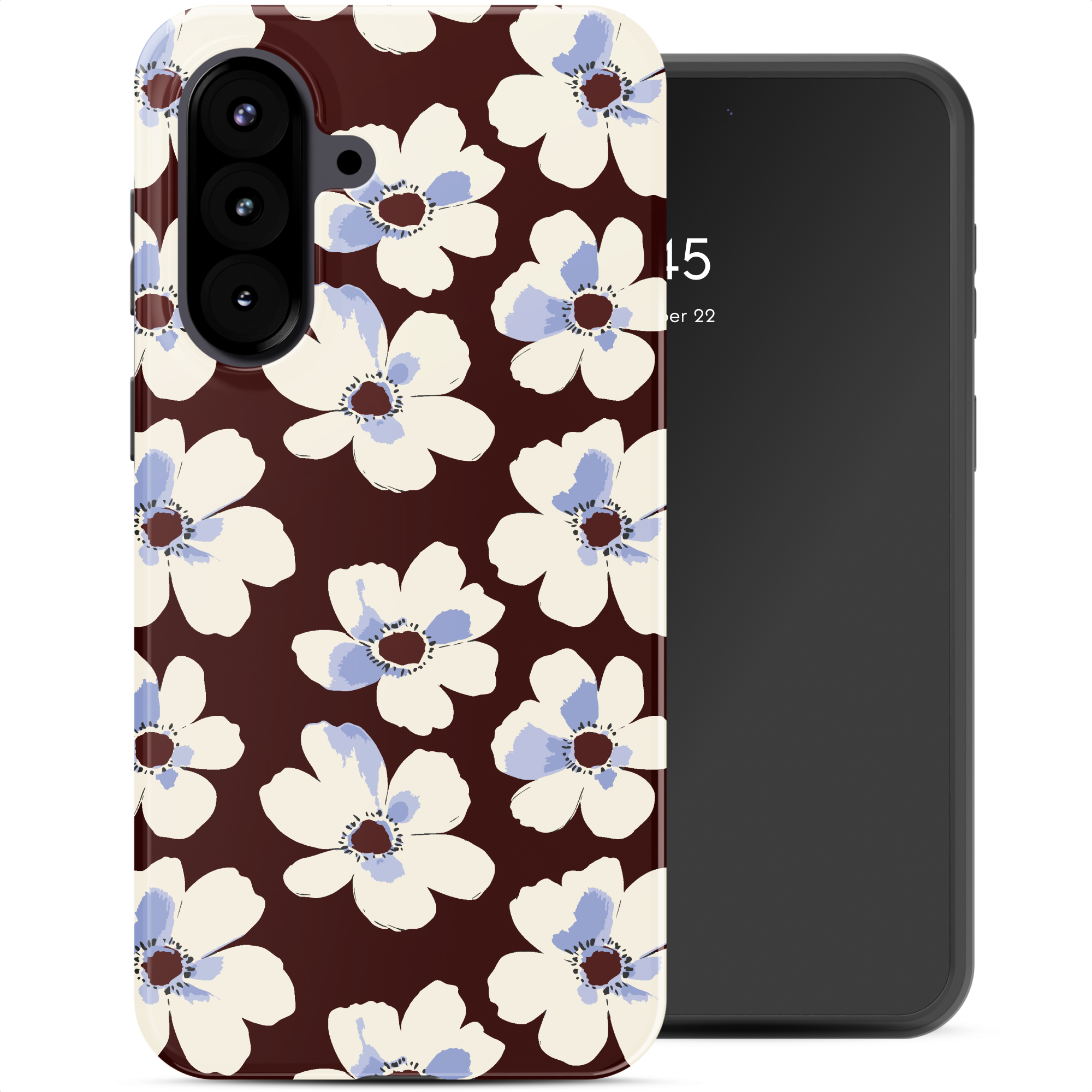 Selencia Vivid Back Cover für das Samsung Galaxy A57 (5G) - Choco Flower Pop