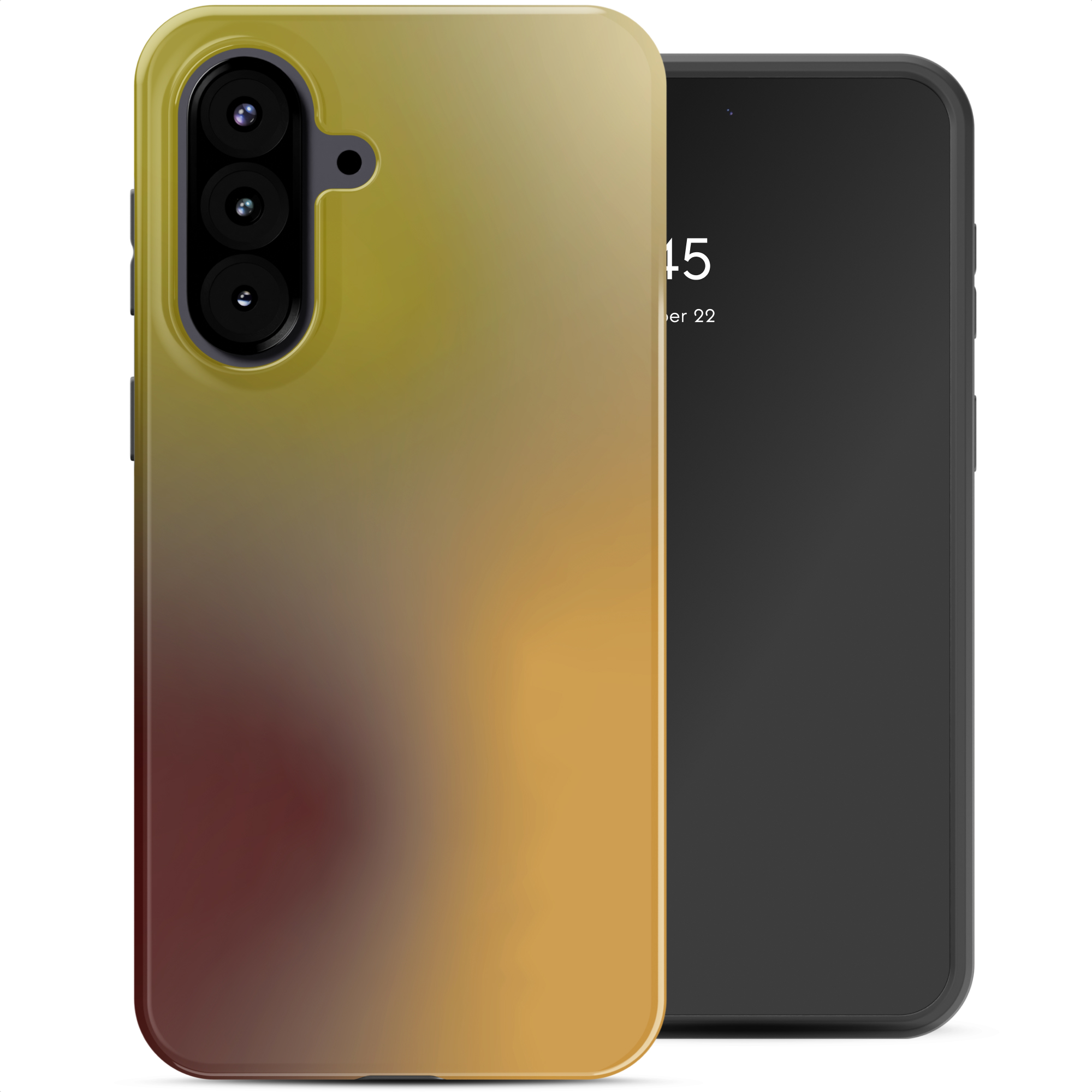 Selencia Vivid Back Cover für das Samsung Galaxy A57 (5G) - Gradient Olive Dust