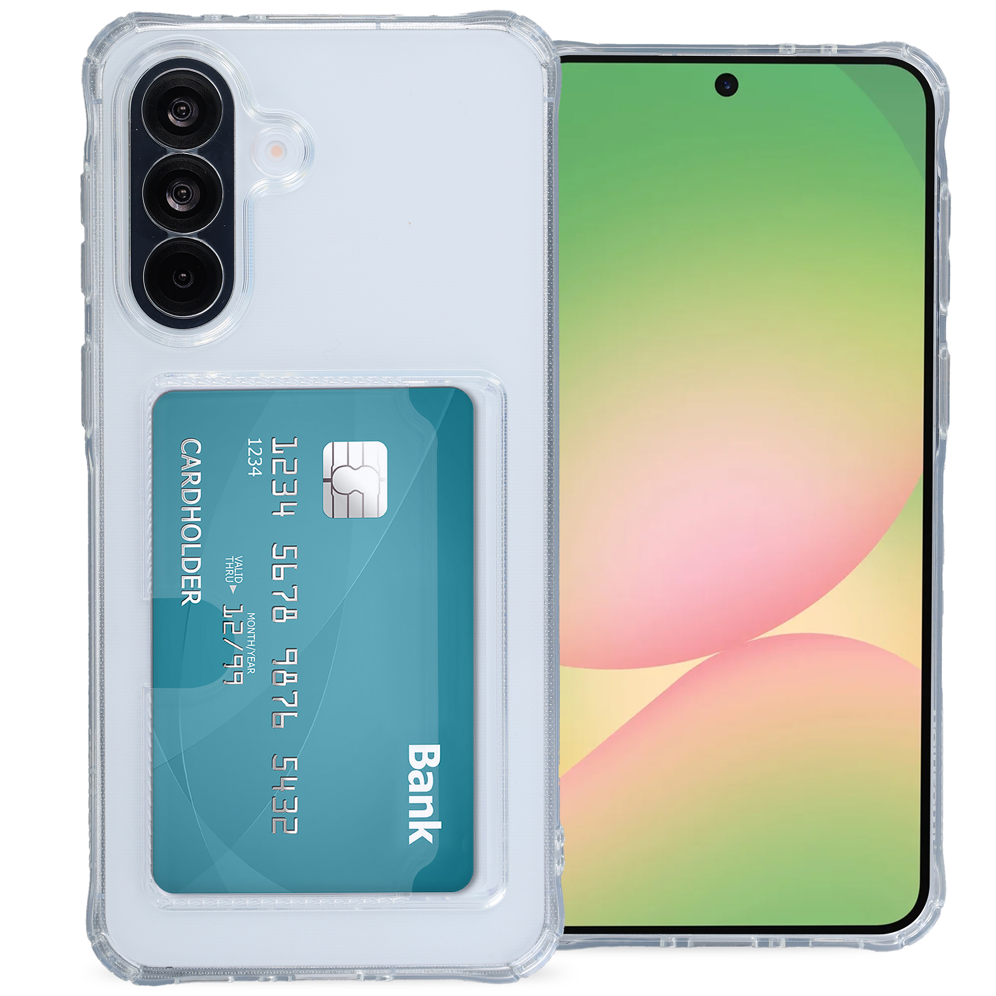 imoshion Soft Case Back Cover mit Kartenhalter für das Samsung Galaxy A57 (5G) - Transparent