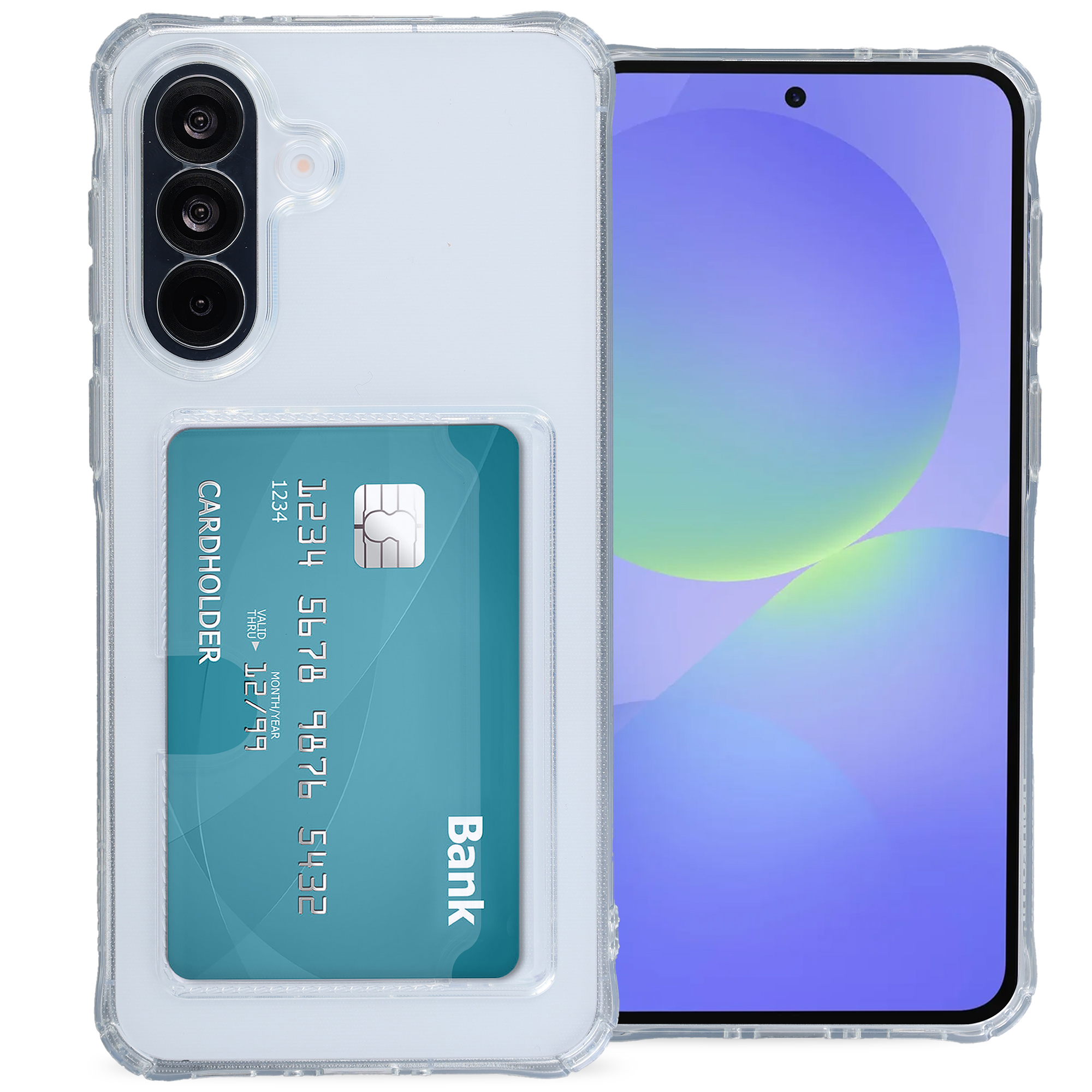 imoshion Soft Case Back Cover mit Kartenhalter für das Samsung Galaxy A37 (5G) - Transparent