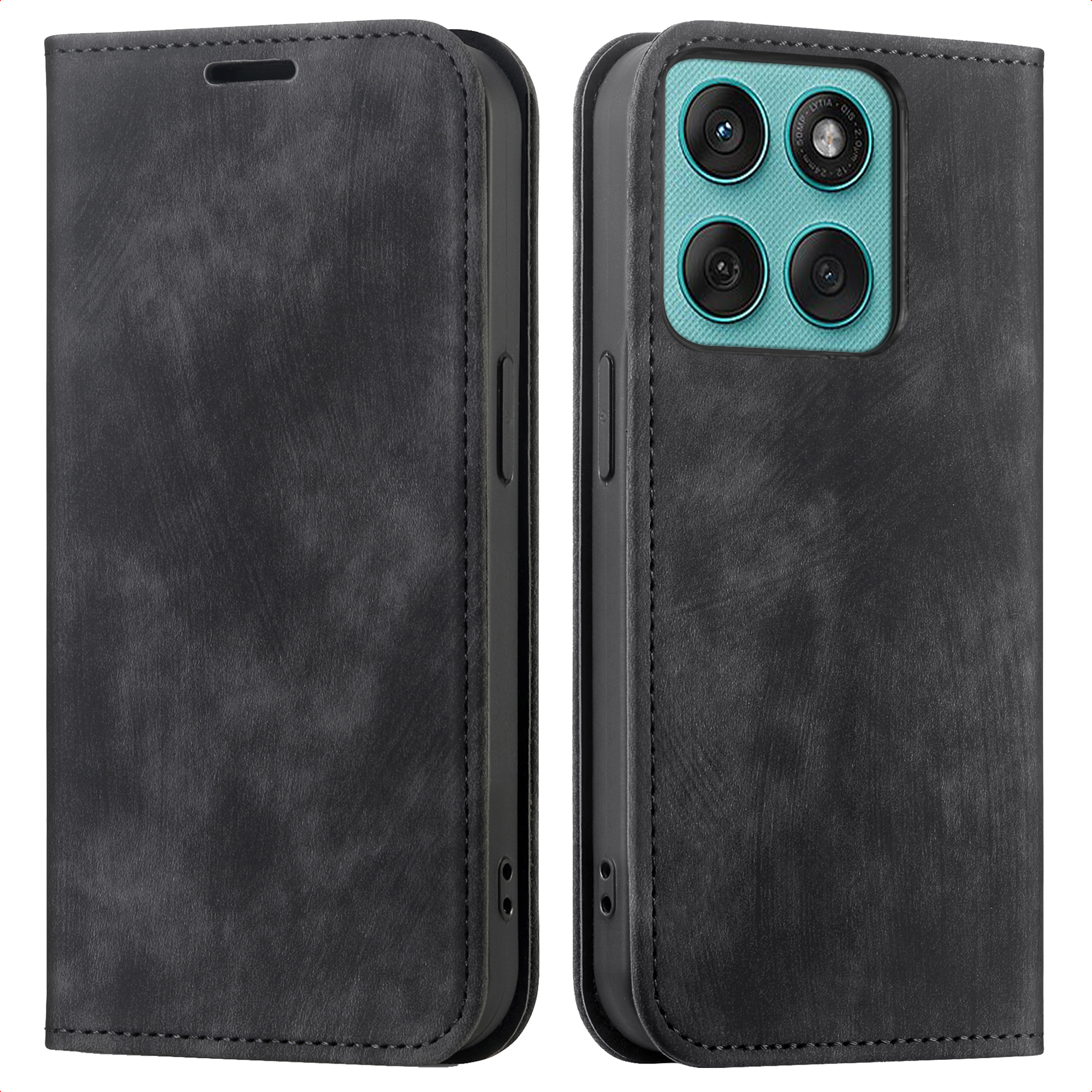 imoshion Slim Klapphülle für das Motorola Moto G57 Power - Schwarz