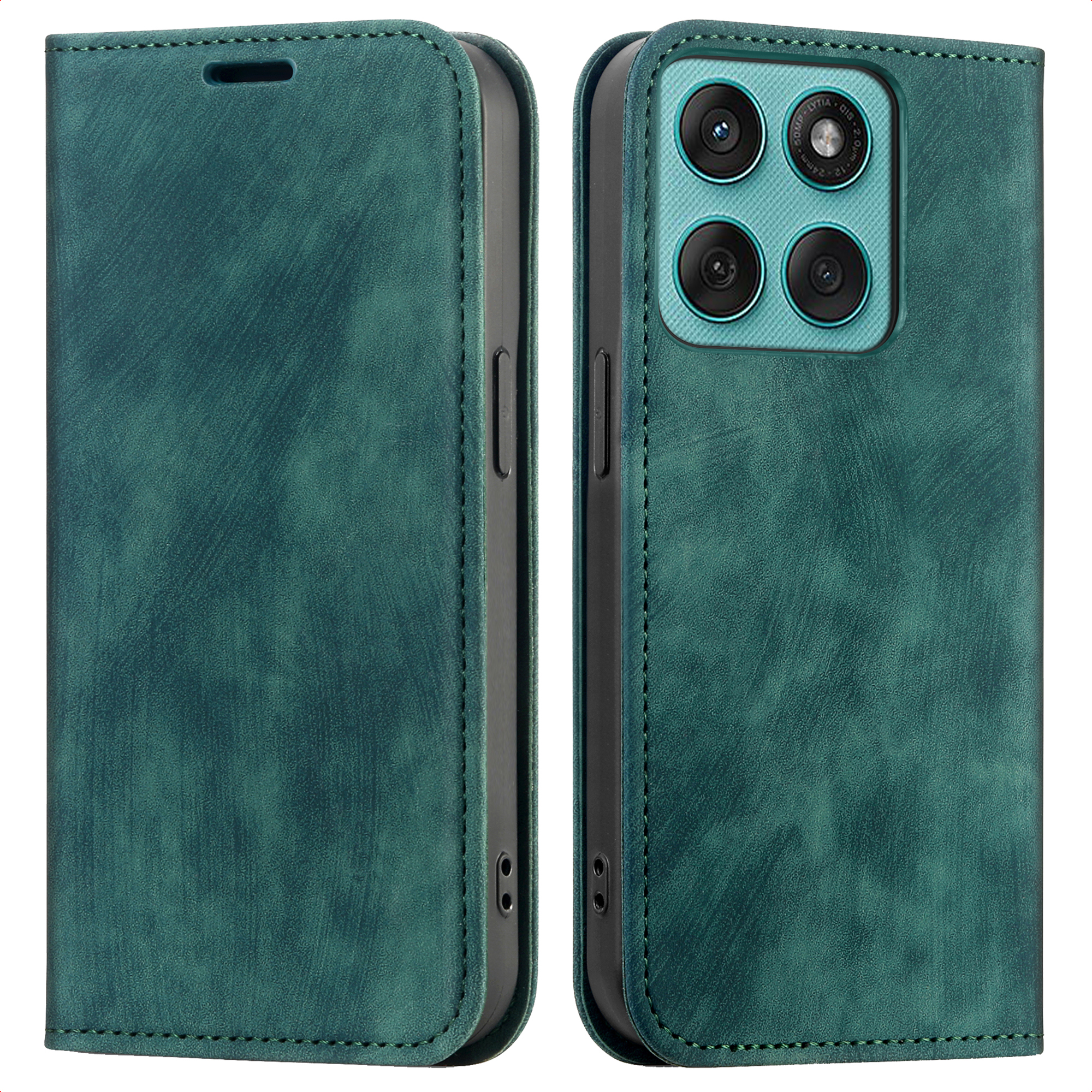 imoshion Slim Klapphülle für das Motorola Moto G57 Power - Grün