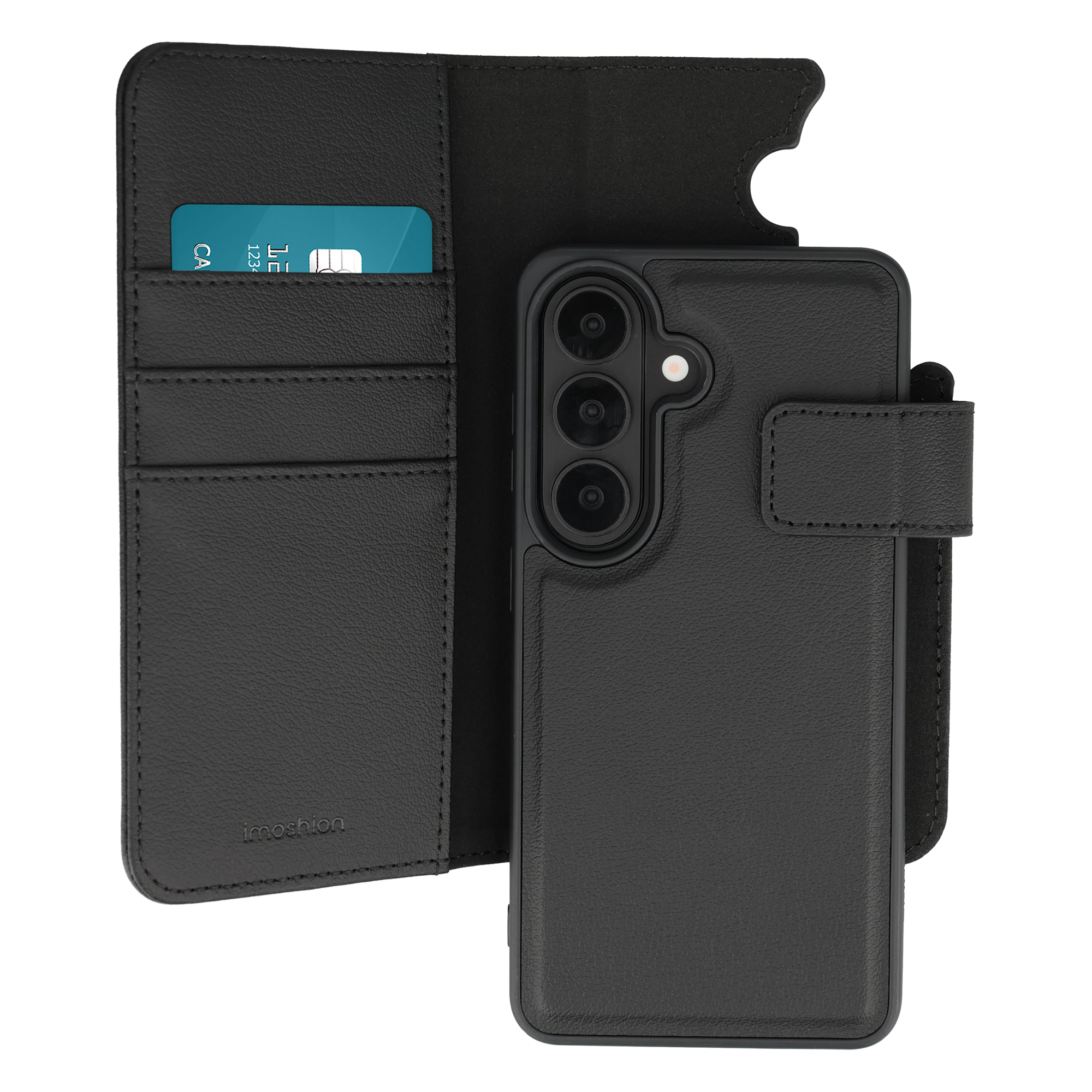 imoshion Herausnehmbare 2-in-1 Luxus-Bookcase für das Samsung Galaxy S26 - Schwarz