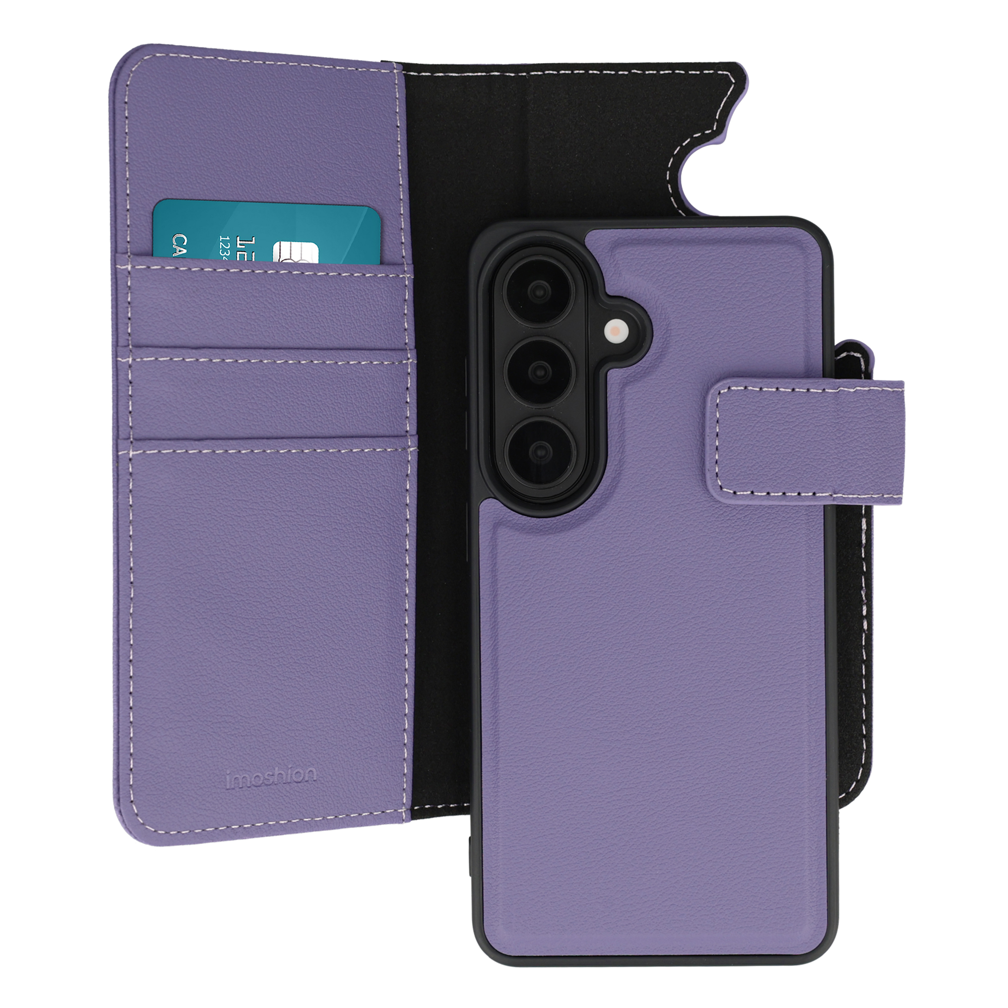 imoshion Herausnehmbare 2-in-1 Luxus-Bookcase für das Samsung Galaxy S26 - Violett