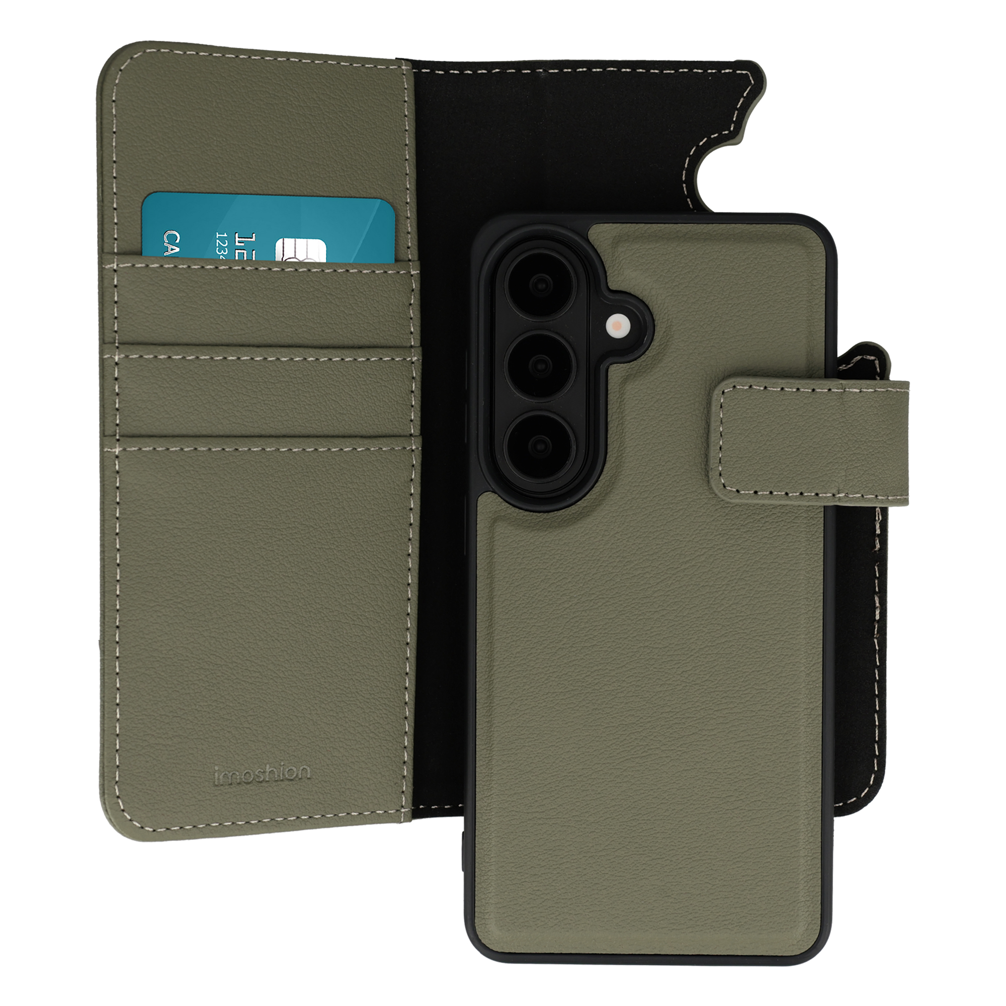 imoshion Herausnehmbare 2-in-1 Luxus-Bookcase für das Samsung Galaxy S26 - Grün