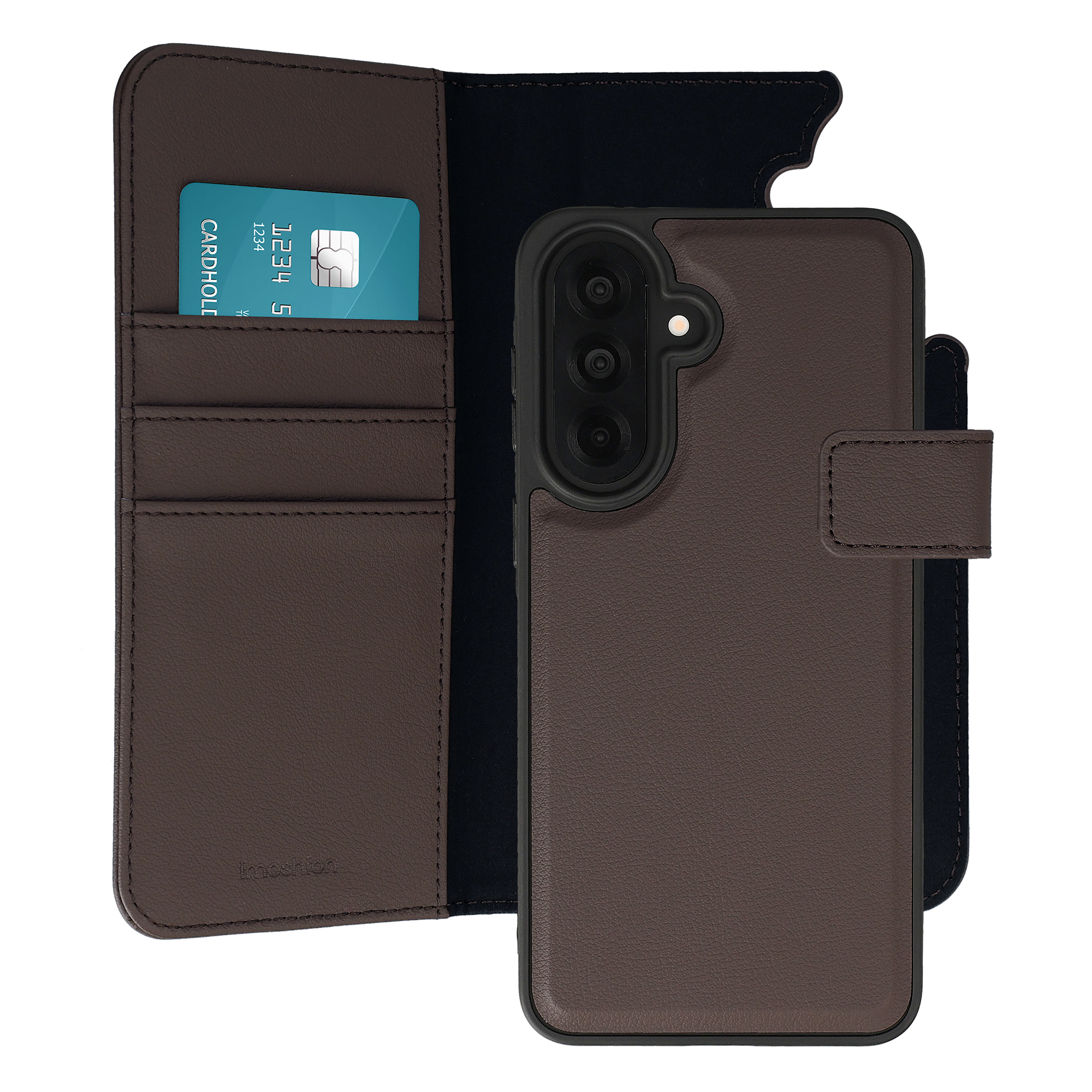 imoshion Herausnehmbare 2-in-1 Luxus-Bookcase für das Samsung Galaxy A37 (5G) - Braun