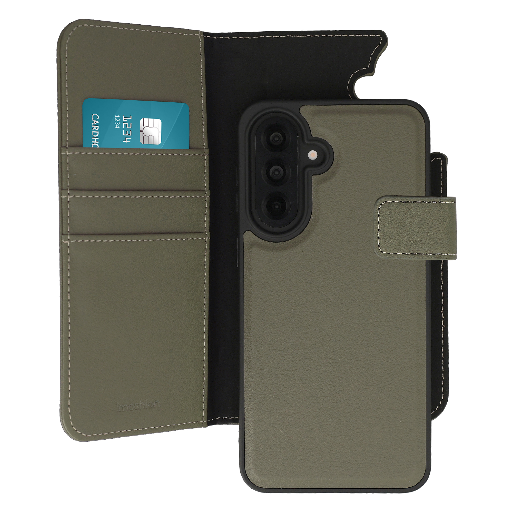 imoshion Herausnehmbare 2-in-1 Luxus-Bookcase für das Samsung Galaxy A37 (5G) - Grün