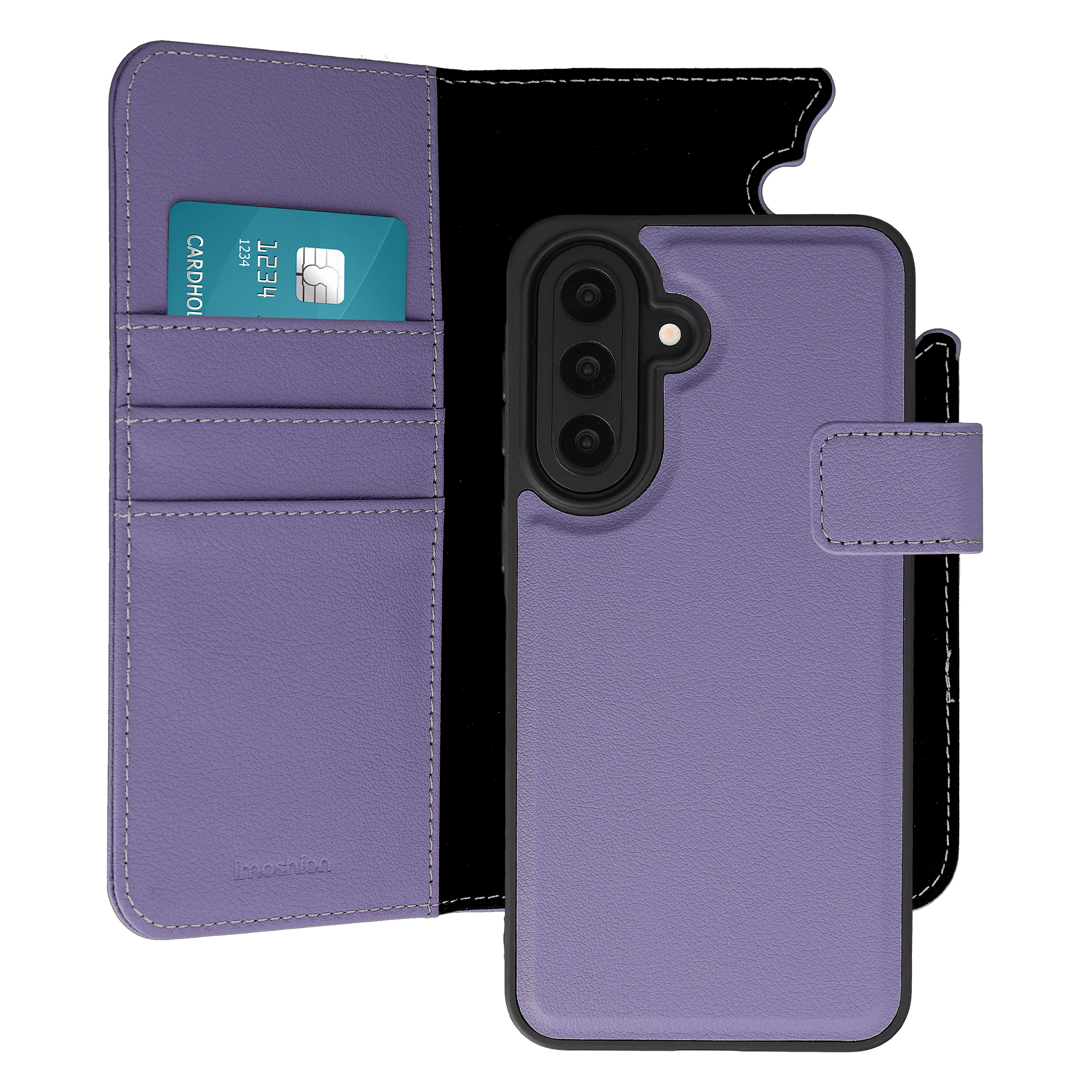 imoshion Herausnehmbare 2-in-1 Luxus-Bookcase für das Samsung Galaxy A57 (5G) - Violett