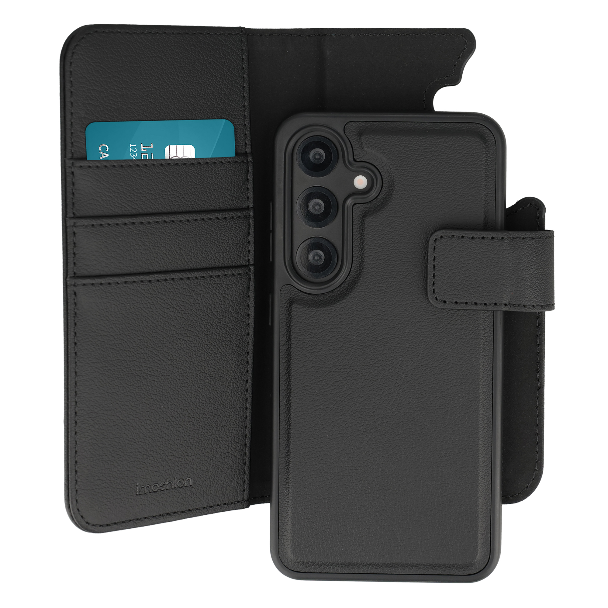 imoshion Herausnehmbare 2-in-1 Luxus-Bookcase für das Samsung Galaxy S25 - Schwarz