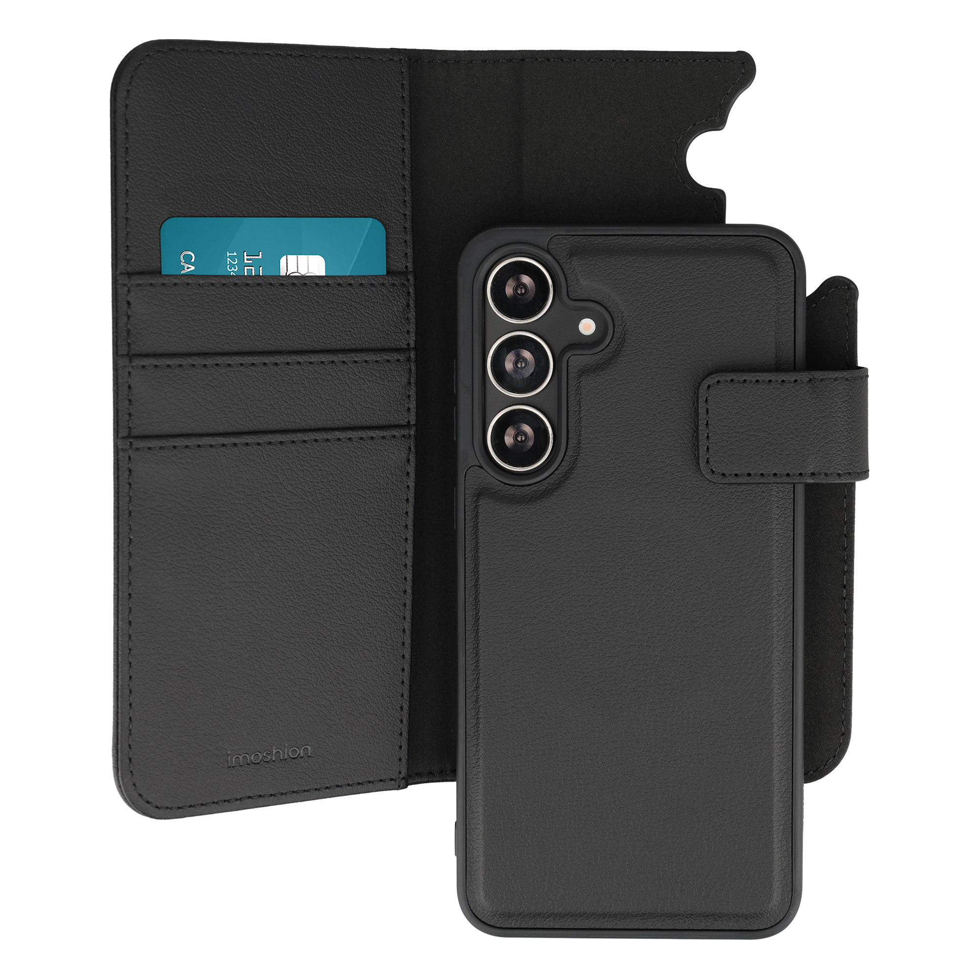 imoshion Herausnehmbare 2-in-1 Luxus-Bookcase für das Samsung Galaxy S25 FE - Schwarz