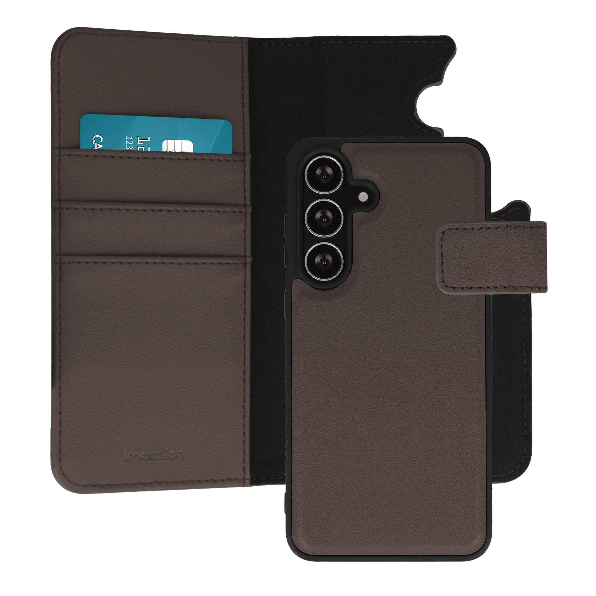 imoshion Herausnehmbare 2-in-1 Luxus-Bookcase für das Samsung Galaxy S25 FE - Braun