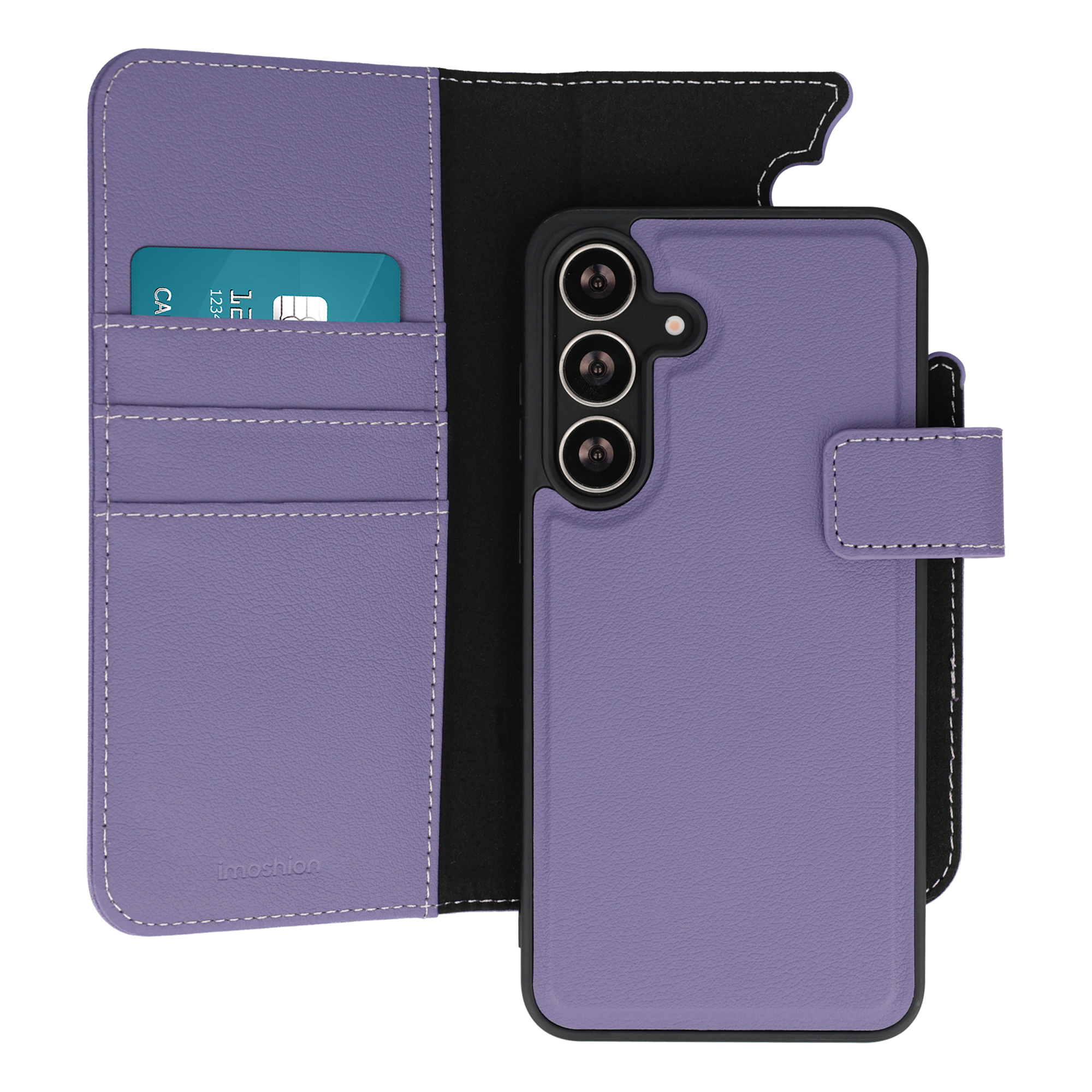 imoshion Herausnehmbare 2-in-1 Luxus-Bookcase für das Samsung Galaxy S25 FE - Violett
