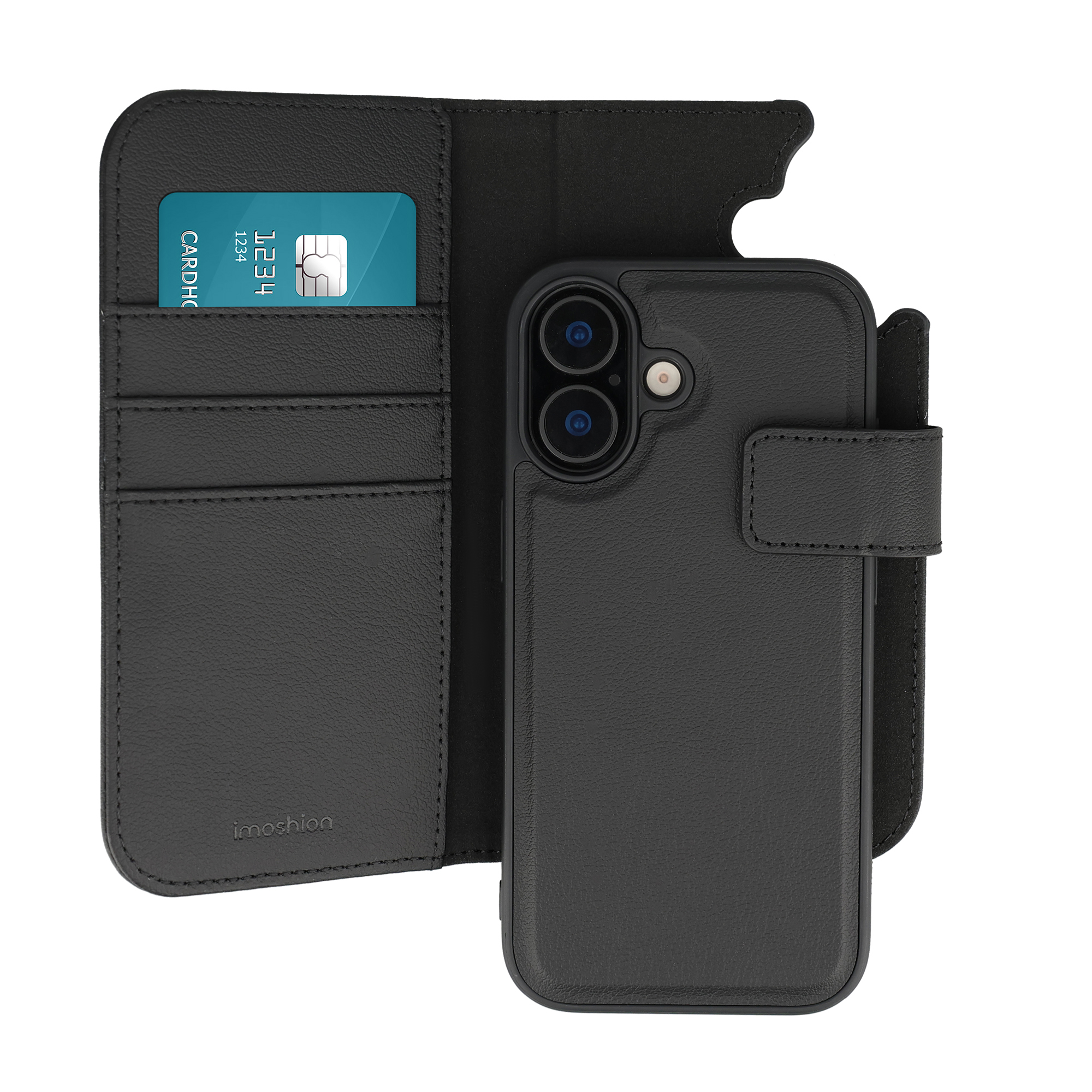 imoshion Herausnehmbare 2-in-1 Luxus-Bookcase für das Apple iPhone 17 - Schwarz