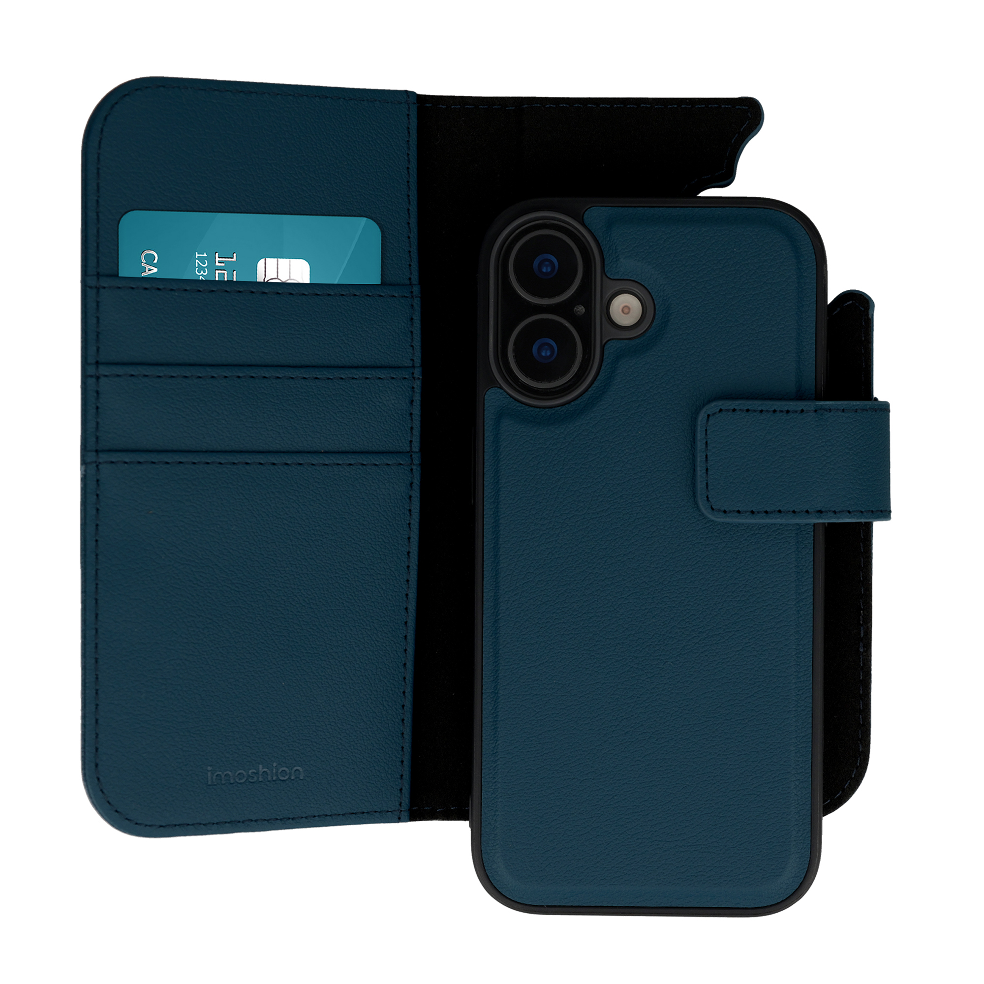 imoshion Herausnehmbare 2-in-1 Luxus-Bookcase für das Apple iPhone 17 - Blau