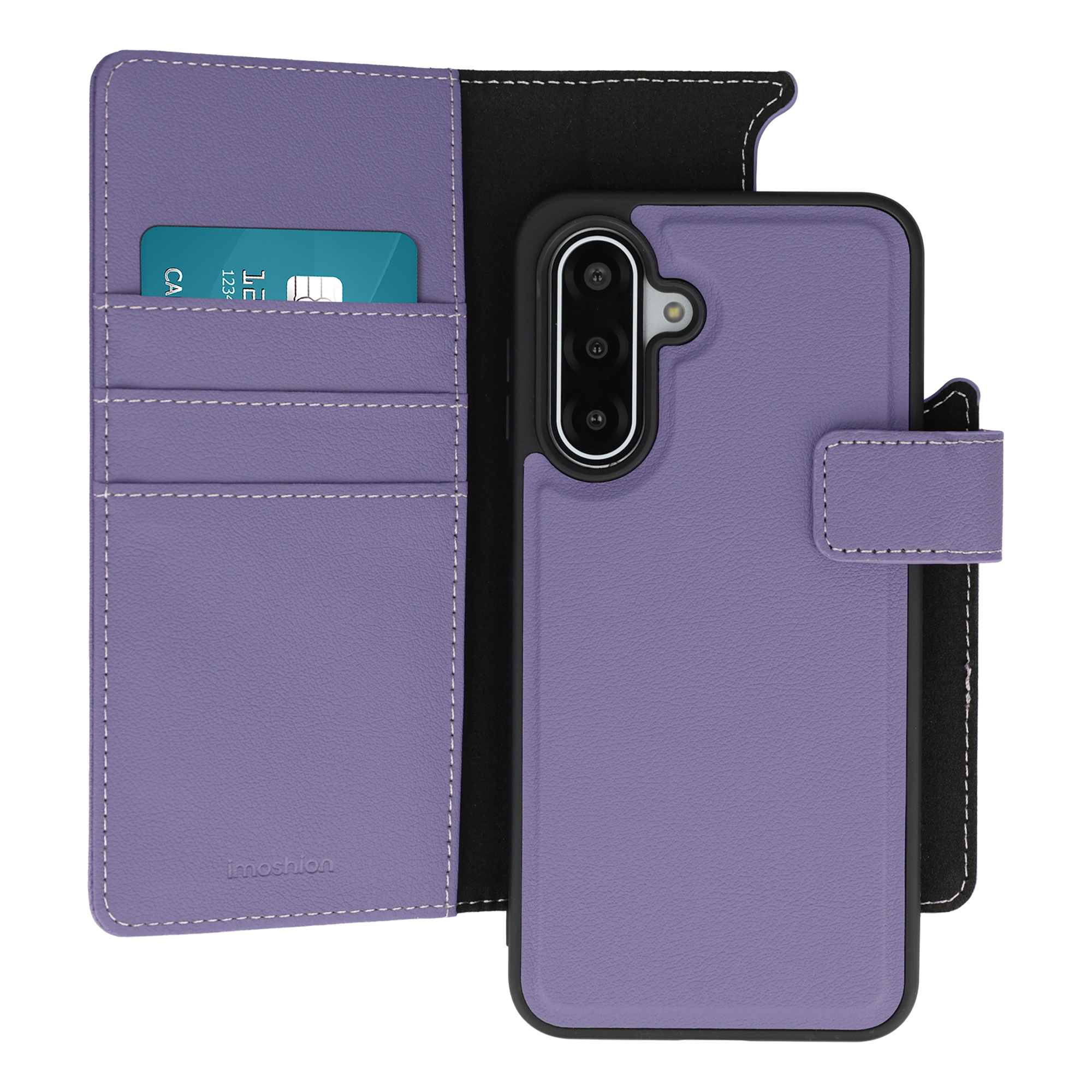 imoshion Herausnehmbare 2-in-1 Luxus-Bookcase für das Samsung Galaxy A17 (5G) / (4G) - Violett