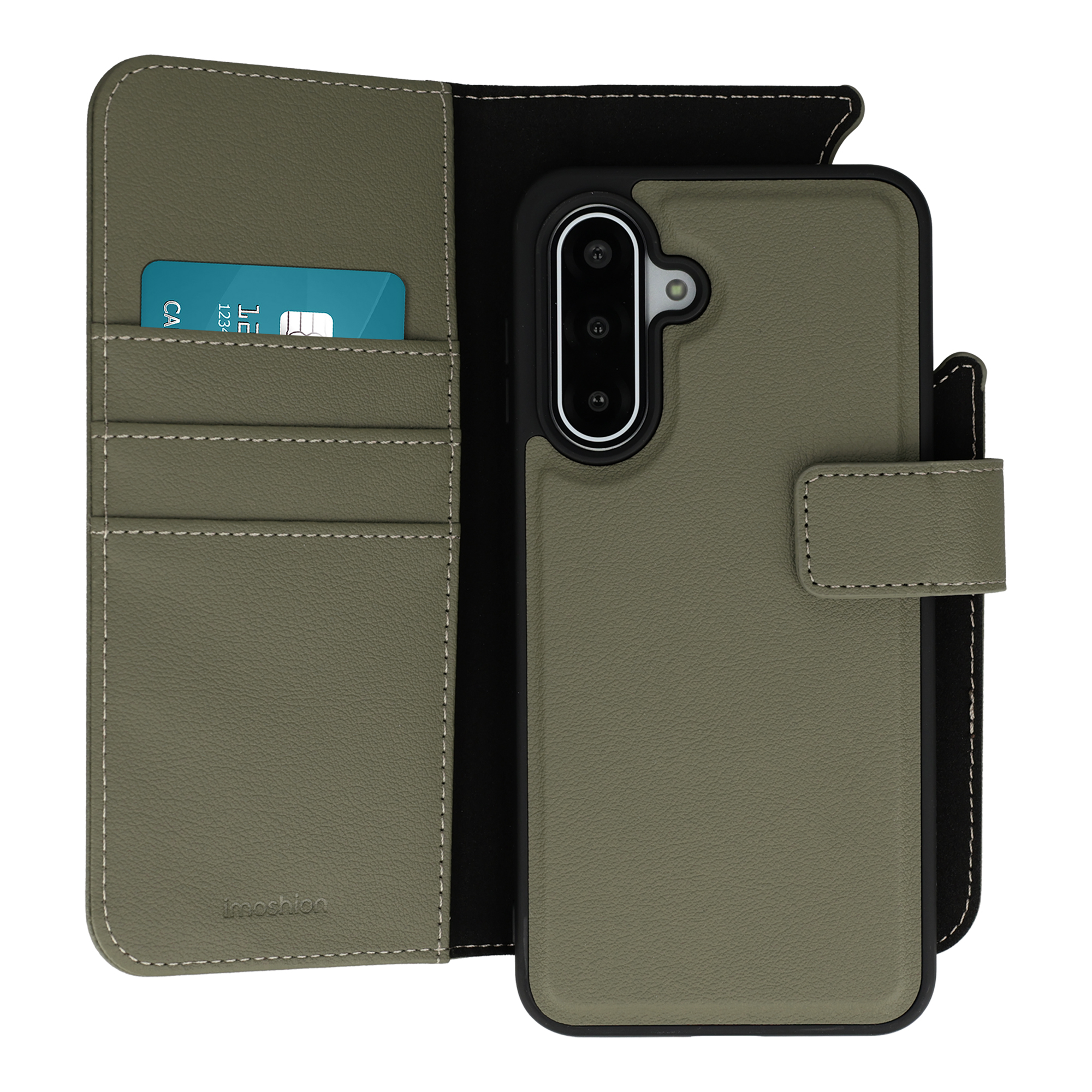 imoshion Herausnehmbare 2-in-1 Luxus-Bookcase für das Samsung Galaxy A17 (5G) / (4G) - Grün