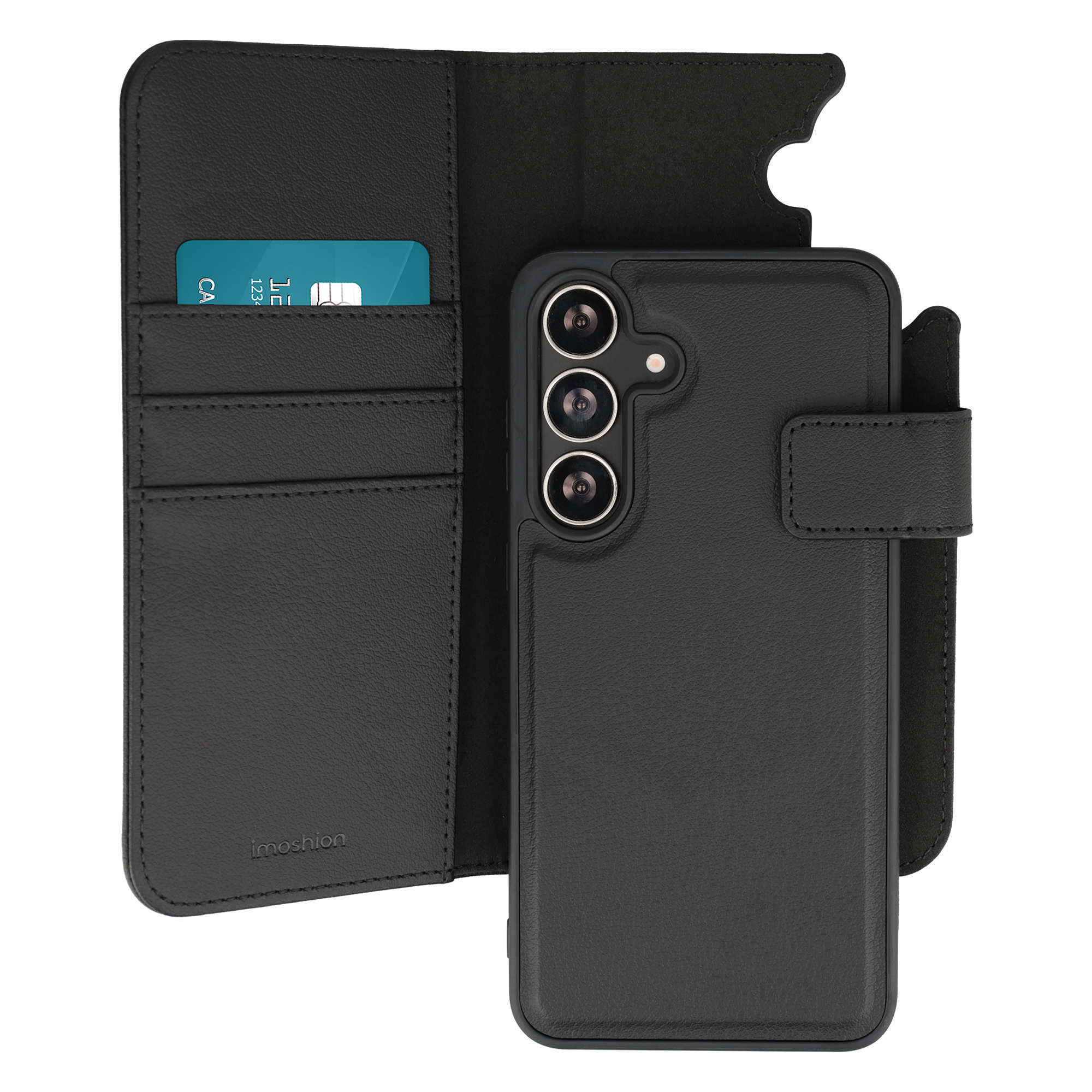 imoshion Herausnehmbare 2-in-1 Luxus-Bookcase für das Samsung Galaxy S24 FE - Schwarz