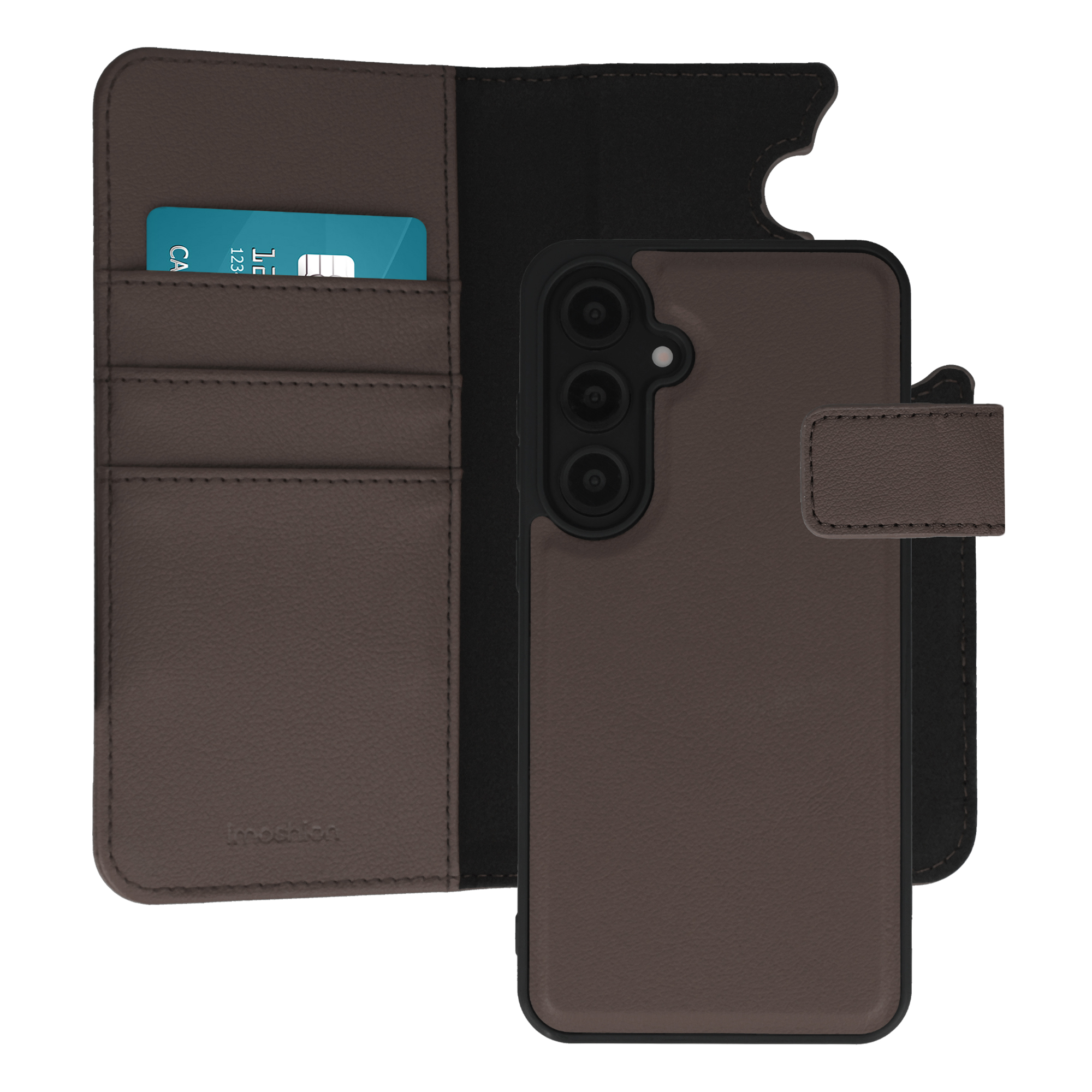 imoshion Herausnehmbare 2-in-1 Luxus-Bookcase für das Samsung Galaxy S24 FE - Braun