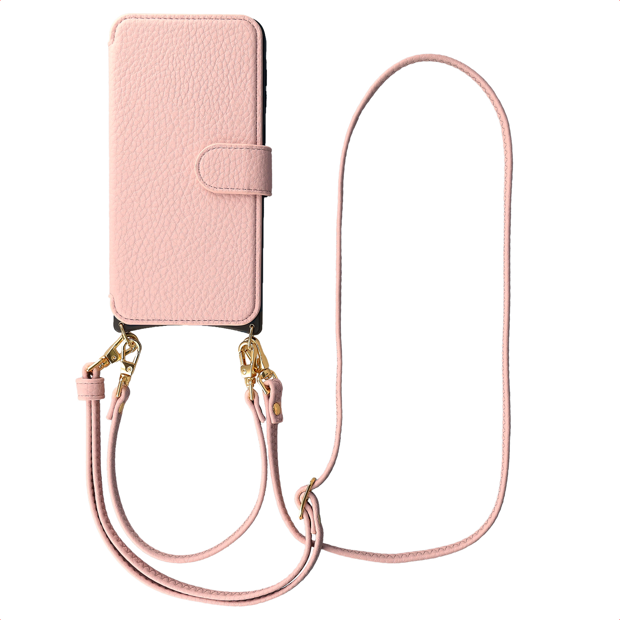 Selencia Riva Bookcase mit MagSafe und Handgelenkband für das Samsung Galaxy A37 (5G) - Old Pink
