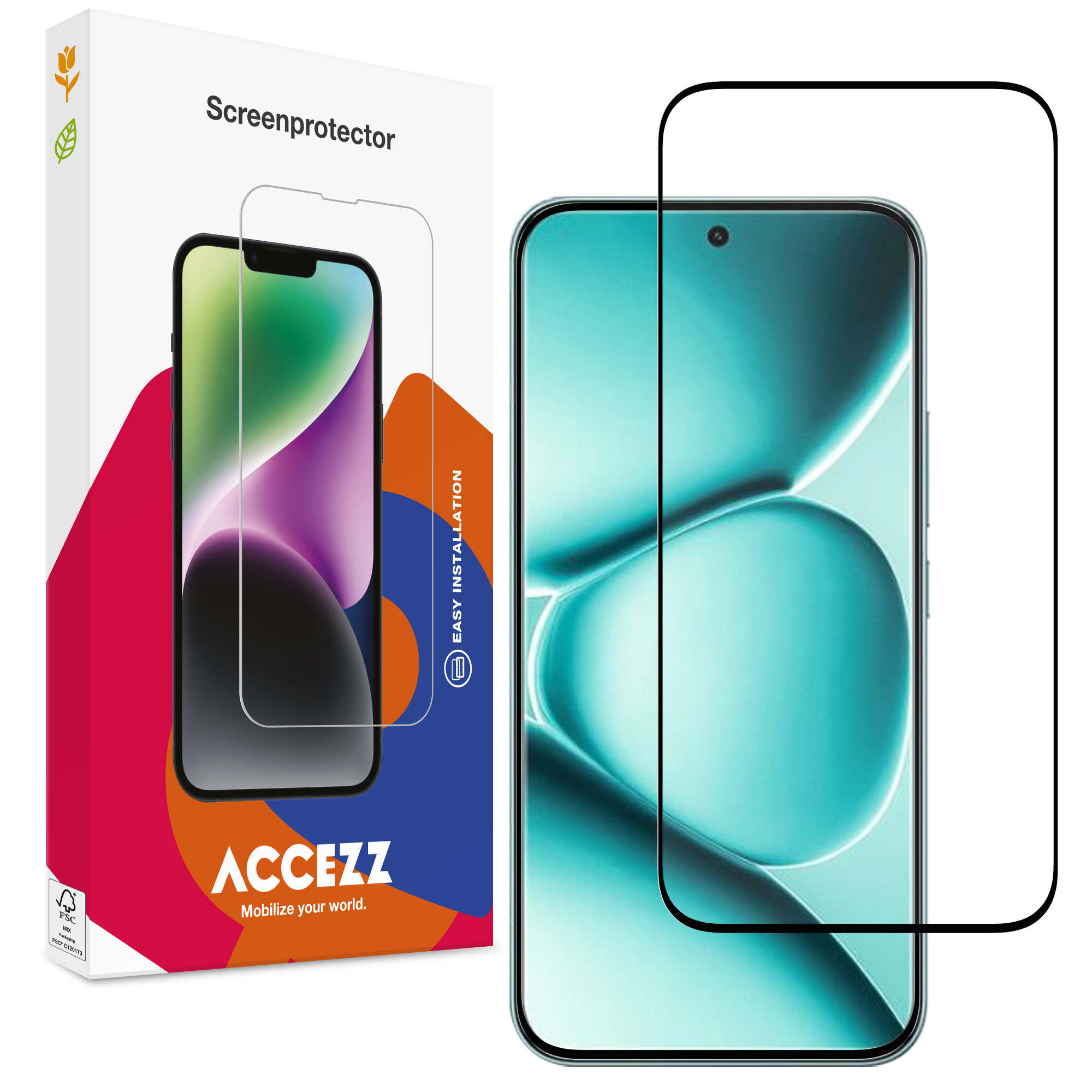 Accezz Full Cover Screen Protector aus gehärtetem Glas für das Xiaomi Redmi Note 15 Pro Plus (5G)