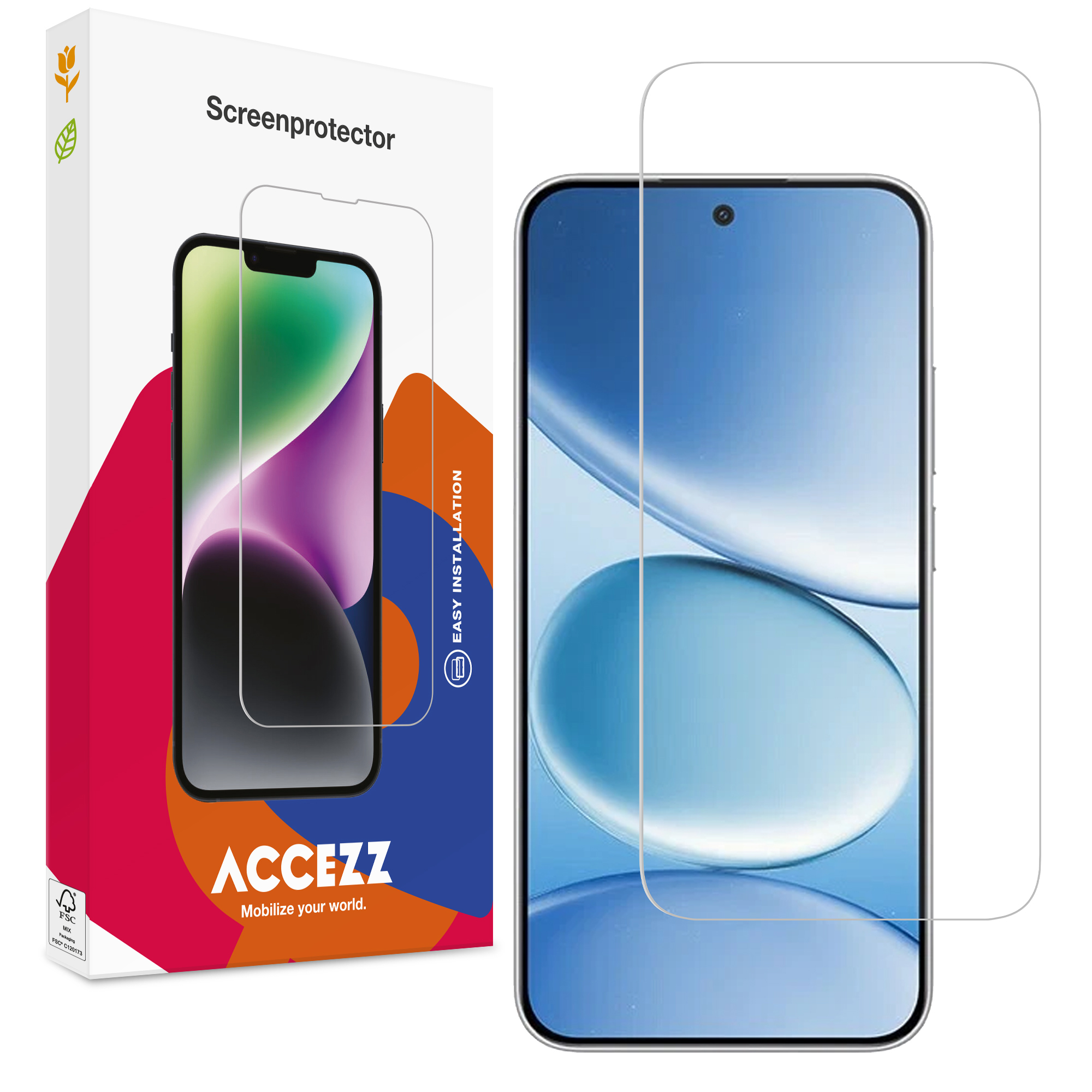 Accezz Screen Protector aus gehärtetem Glas für das Xiaomi Redmi Note 17 Pro / 15 (5G)