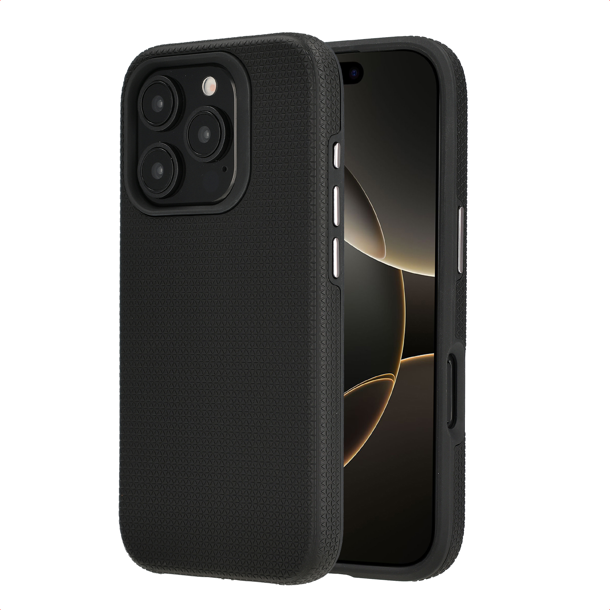 Accezz Tough Back Cover mit MagSafe für das Apple iPhone 16 Pro - Schwarz