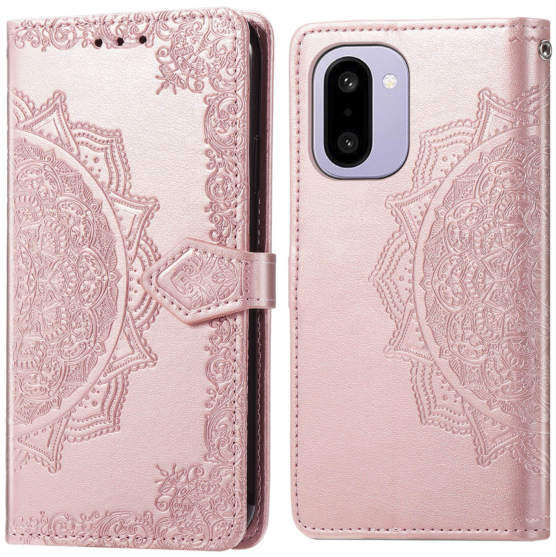 imoshion Mandala Klapphülle für das OnePlus 15R - Rosé gold