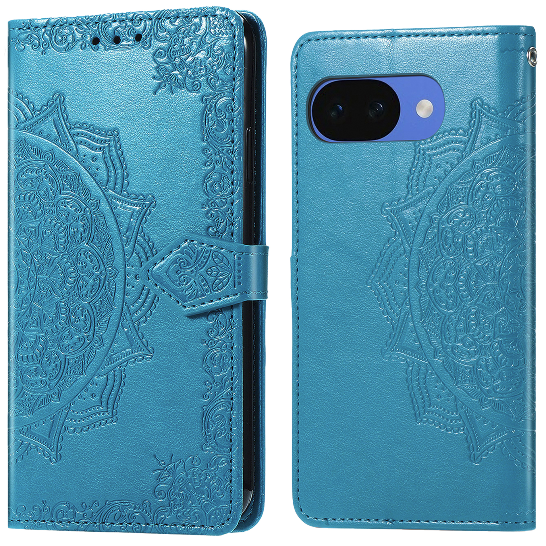 imoshion Mandala Klapphülle für das Google Pixel 10a - Türkis