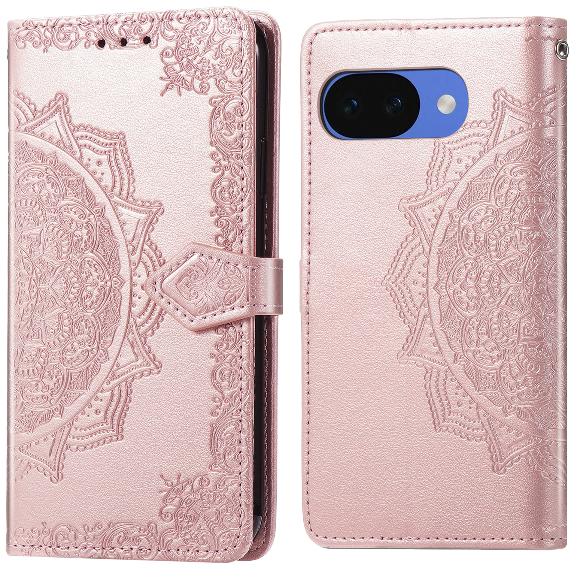 imoshion Mandala Klapphülle für das Google Pixel 10a - Rosé gold