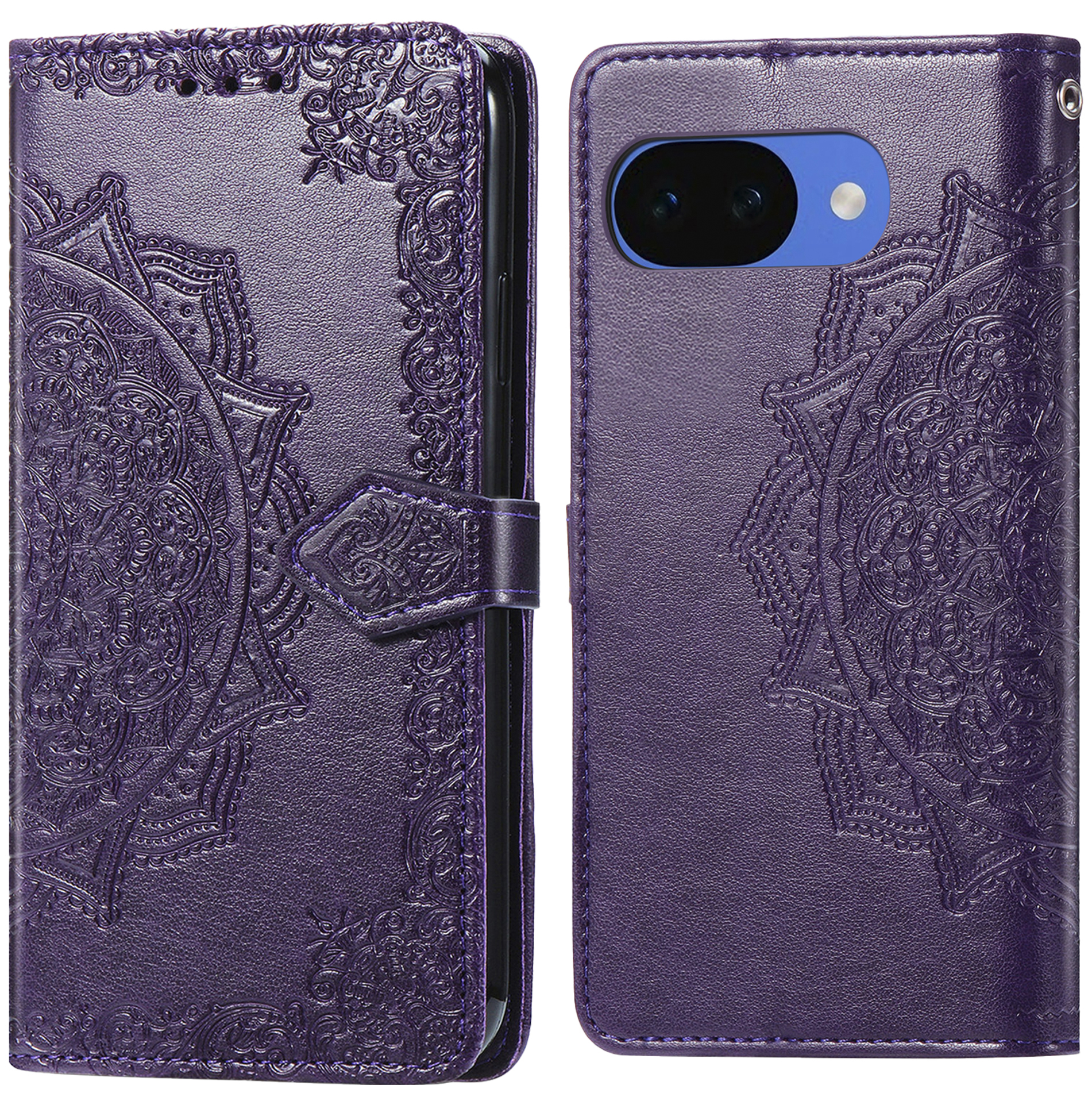 imoshion Mandala Klapphülle für das Google Pixel 10a - Violett
