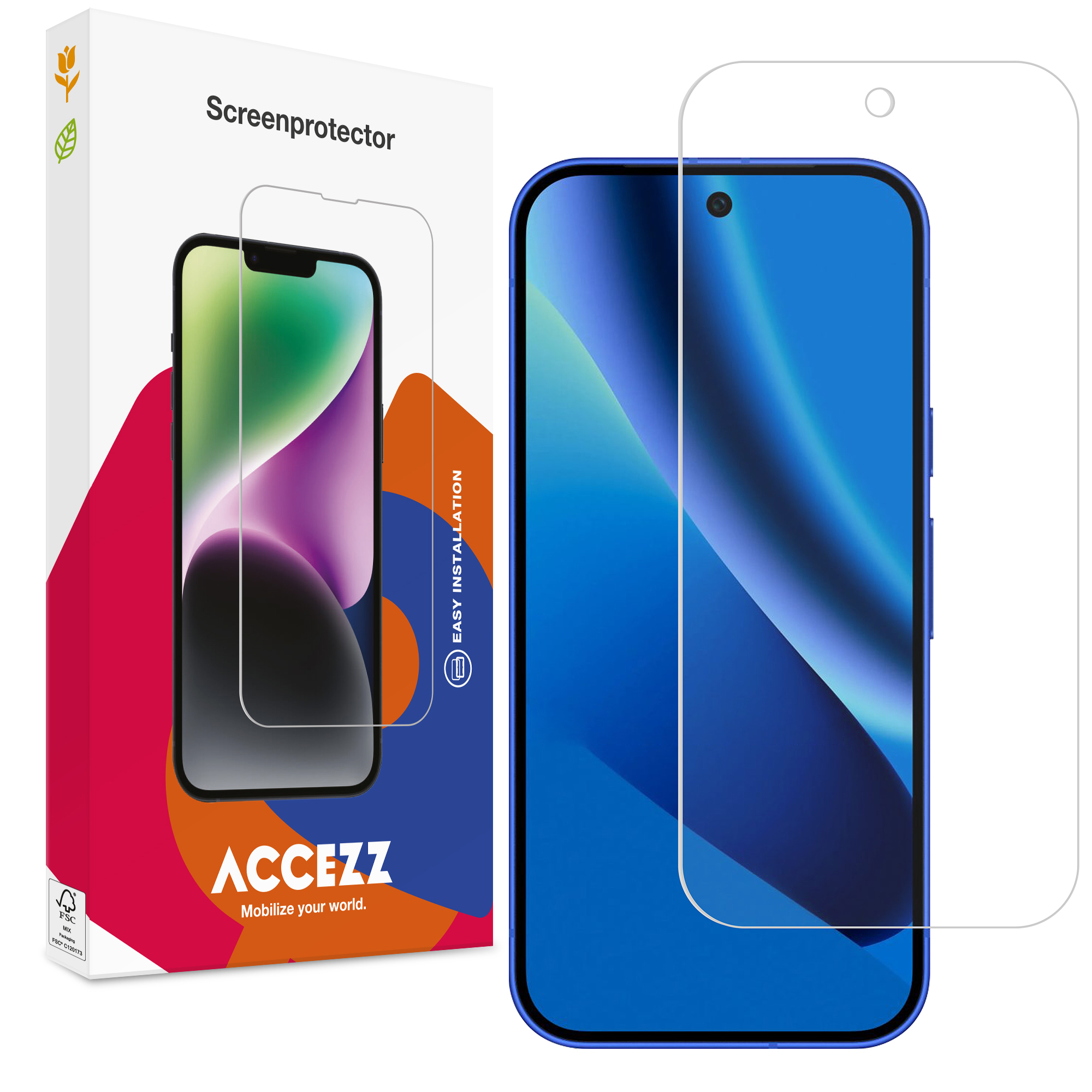Accezz Screen Protector aus gehärtetem Glas für das Google Pixel 10a