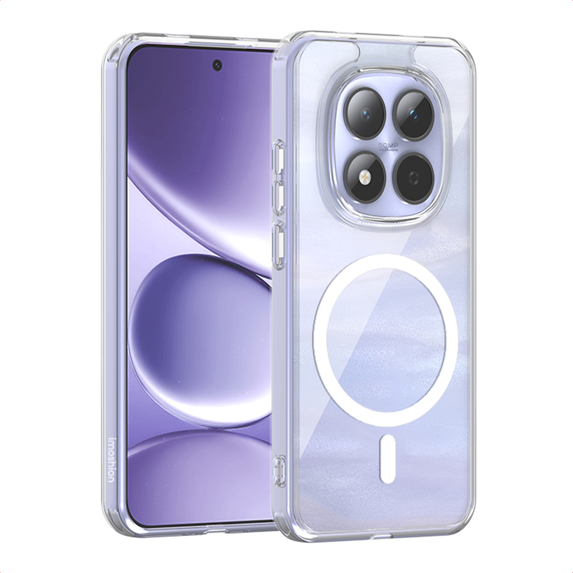 imoshion Protective Back Cover mit MagSafe für das Xiaomi Redmi Note 15 Pro (4G) - Transparent