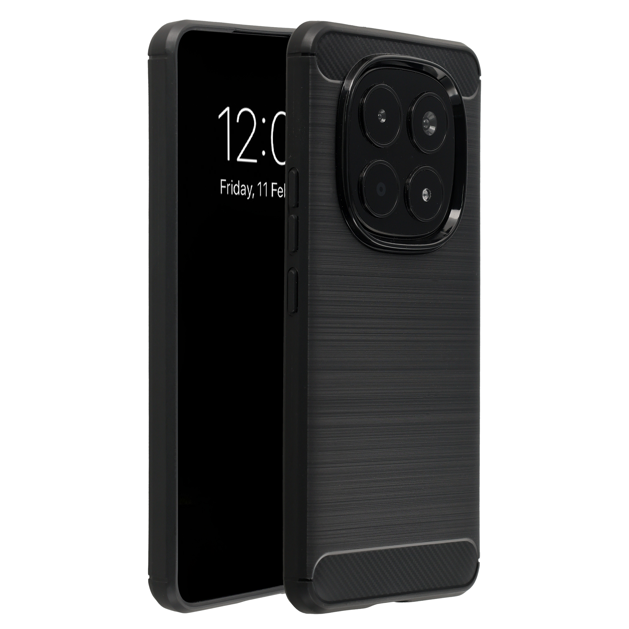 imoshion Brushed Back Cover für das Xiaomi Redmi Note 15 Pro (4G) - Schwarz