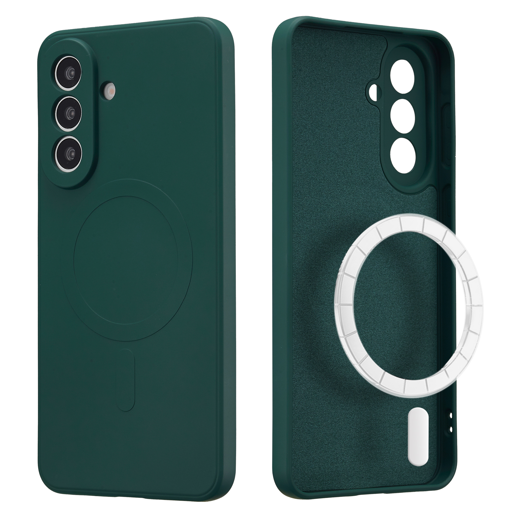 imoshion Color Back Cover mit MagSafe für das Samsung Galaxy A57 (5G) - Dunkelgrün