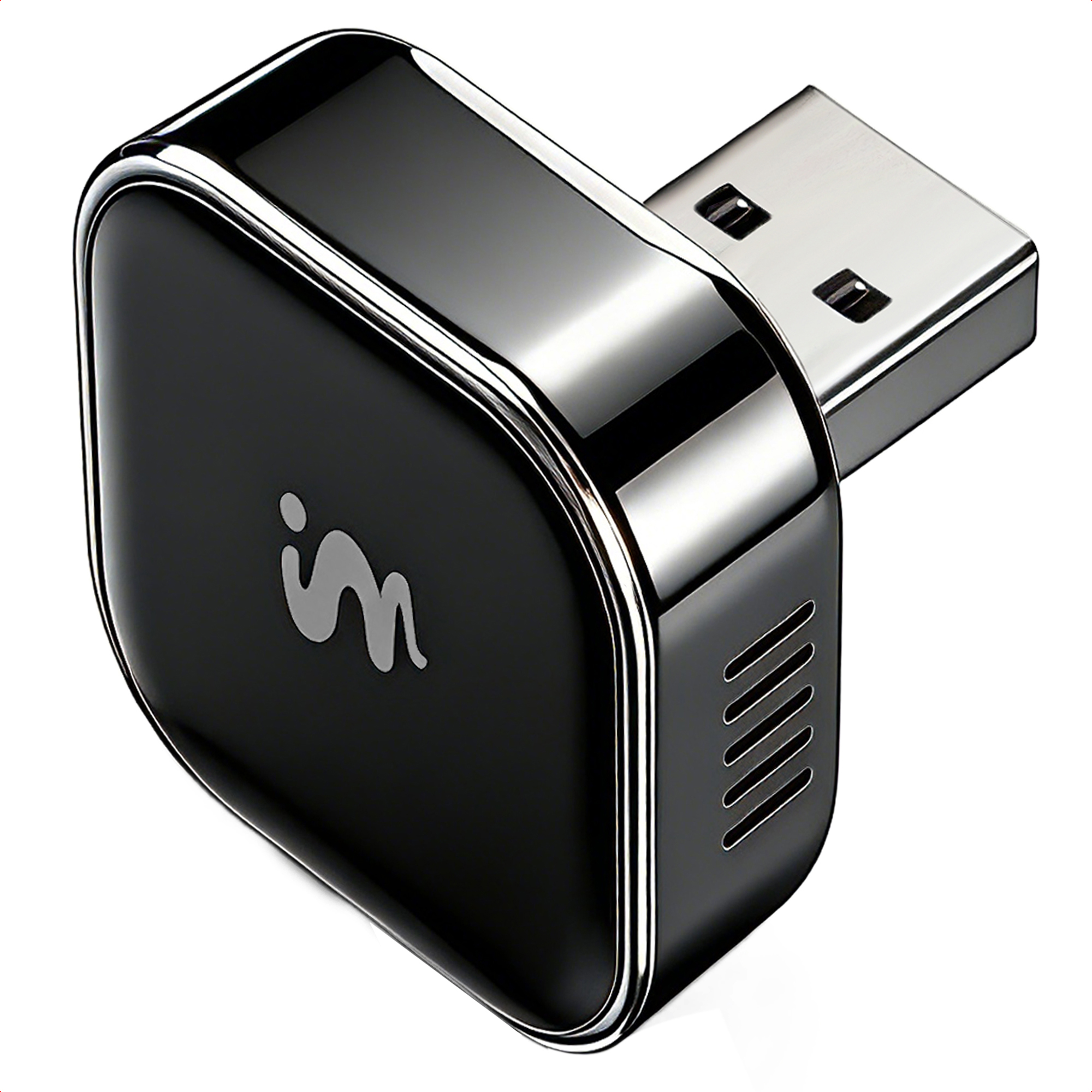 imoshion Mini 2-in-1 Auto-Dongle - Kabelloses CarPlay und Android Auto - Schwarz
