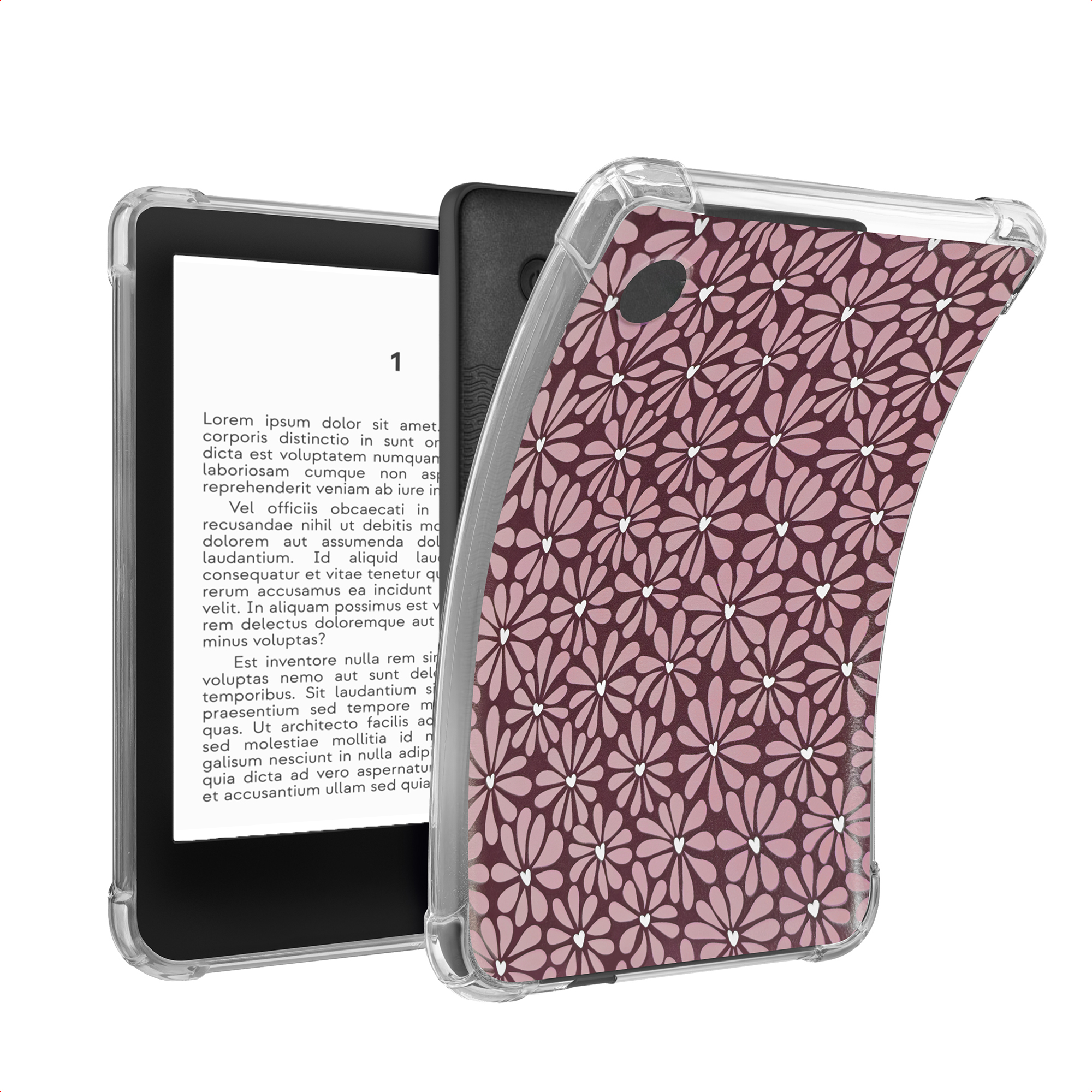 imoshion Design Clear Backcover für das Kobo Clara Colour / Clara BW - Bloom Love Blush