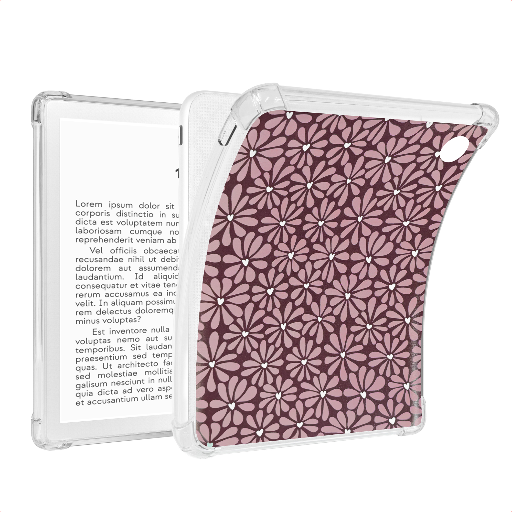 imoshion Design Clear Backcover für das Kobo Libra Colour - Bloom Love Blush