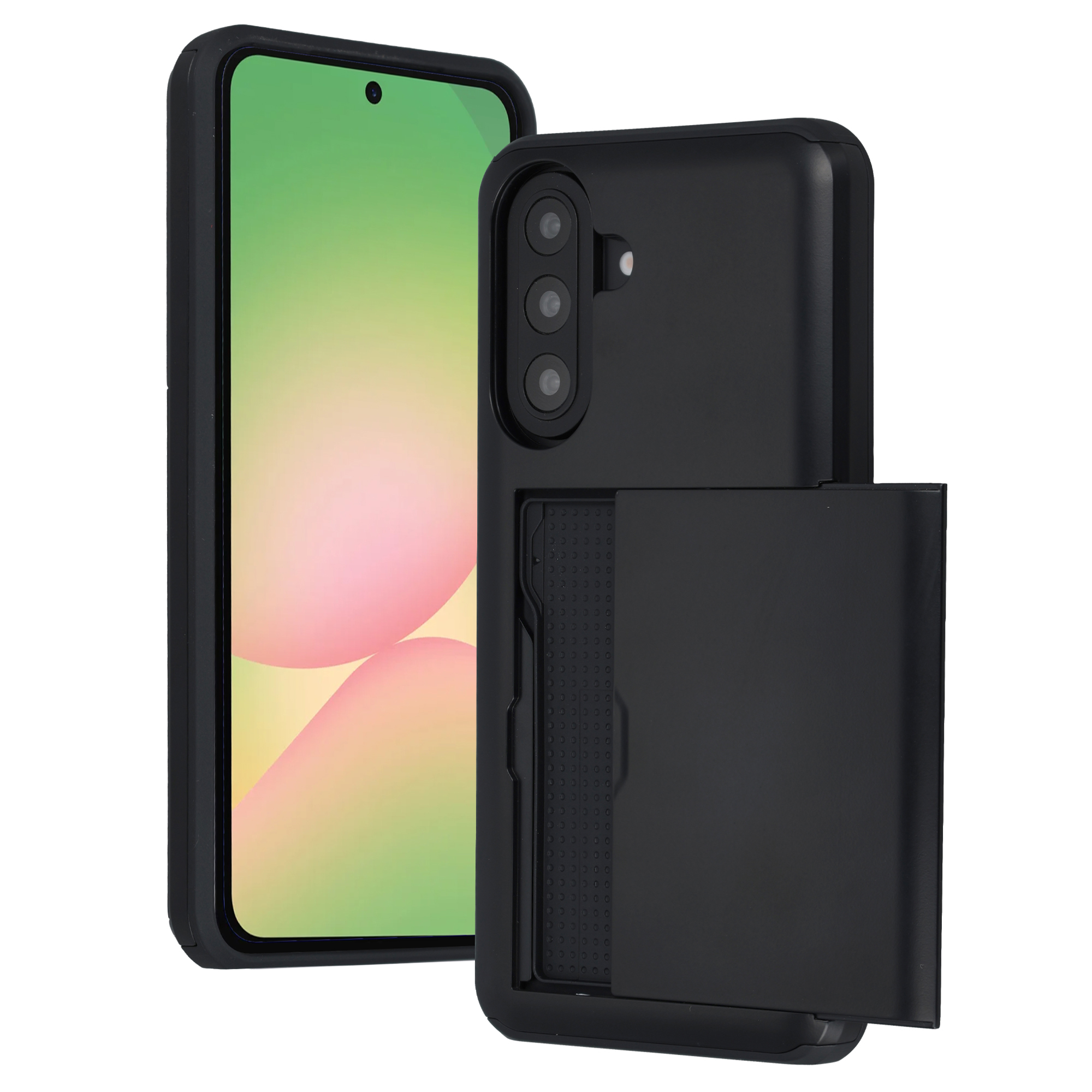 imoshion Backcover mit Kartenfach für das Samsung Galaxy A57 (5G) - Schwarz
