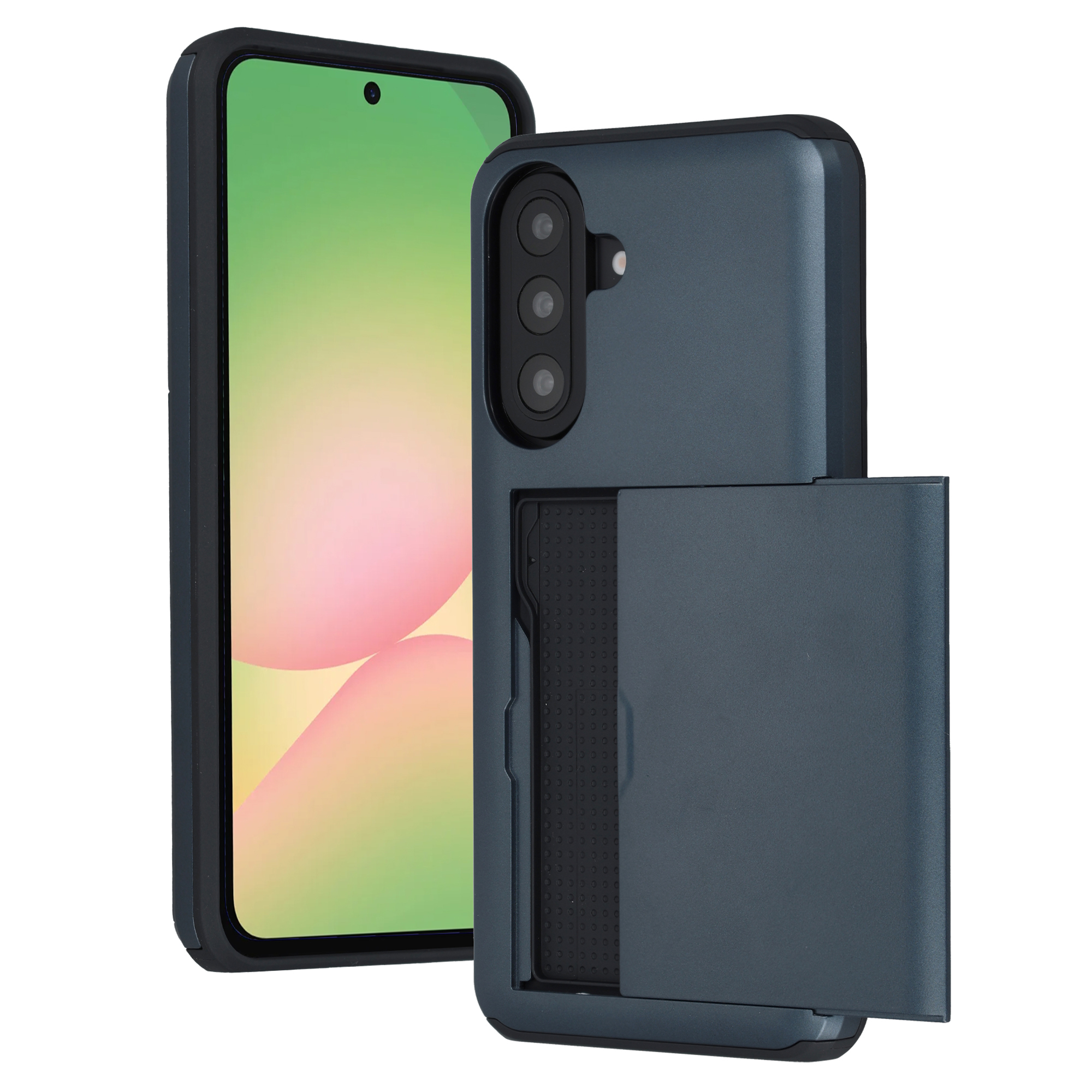 imoshion Backcover mit Kartenfach für das Samsung Galaxy A57 (5G) - Dunkelblau