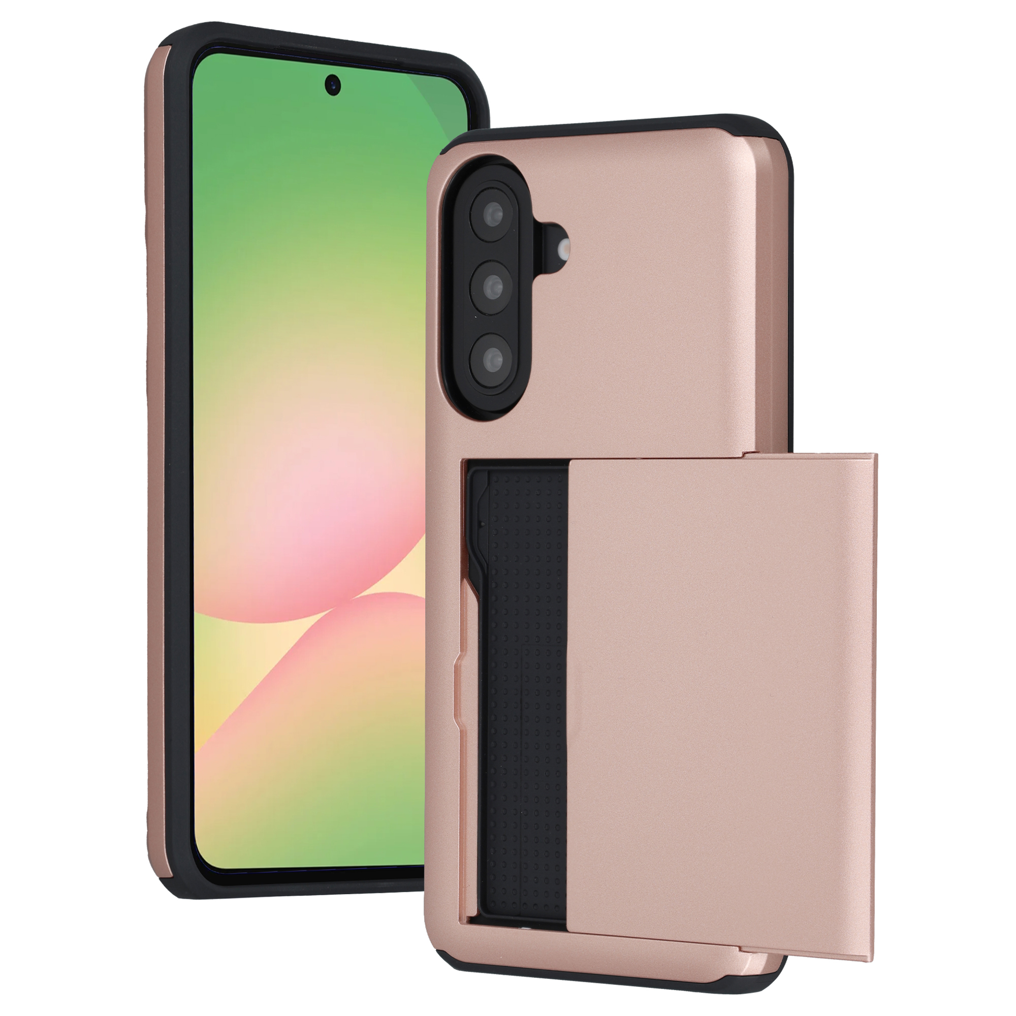 imoshion Backcover mit Kartenfach für das Samsung Galaxy A57 (5G) - Rose Gold
